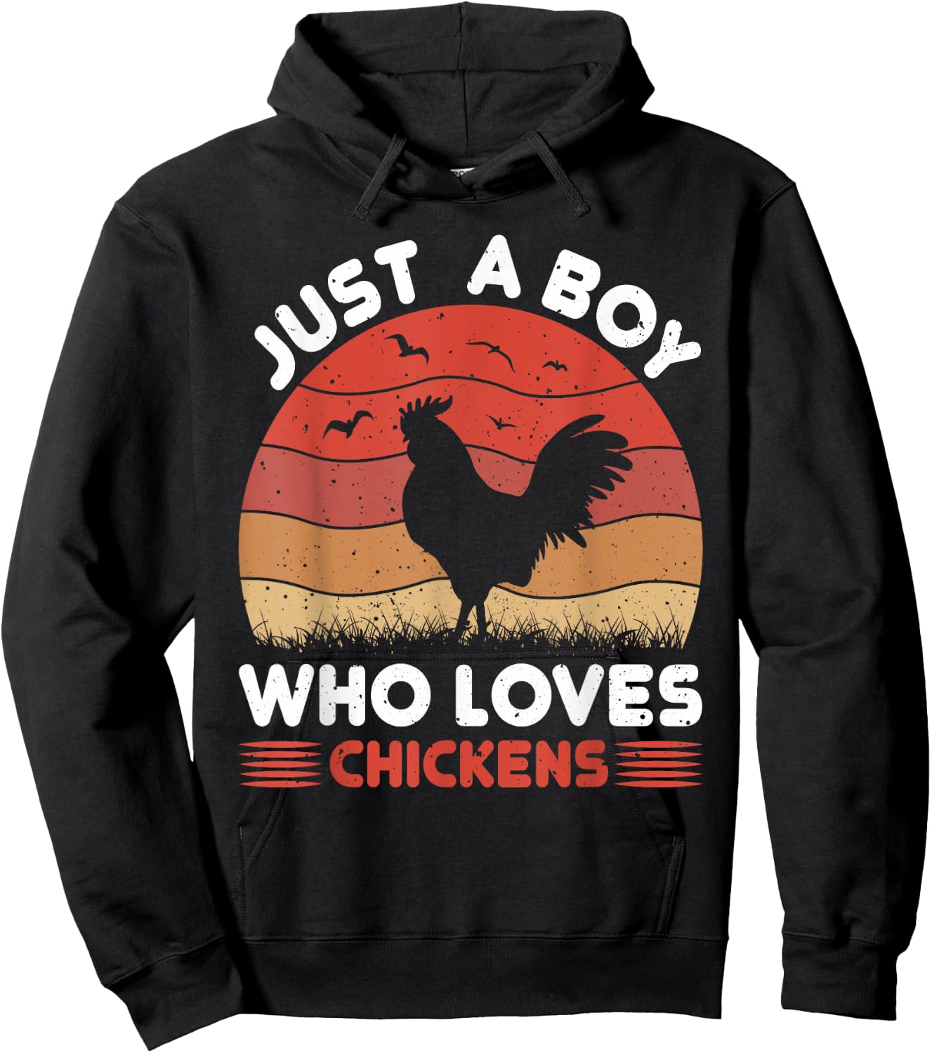 Just A Boy Who Loves Chickens Hoodie - Hoodie | Black