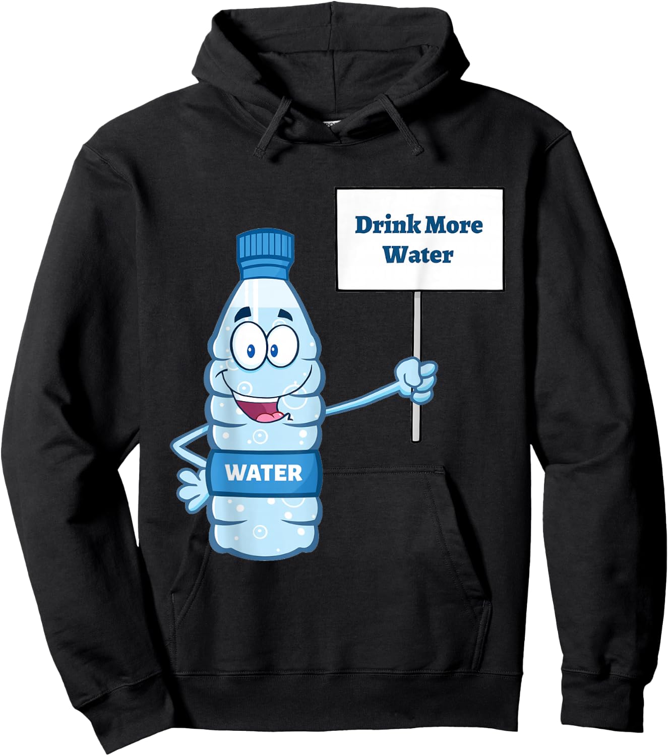 "Drink more Water" Hoodie - Hoodie | Black