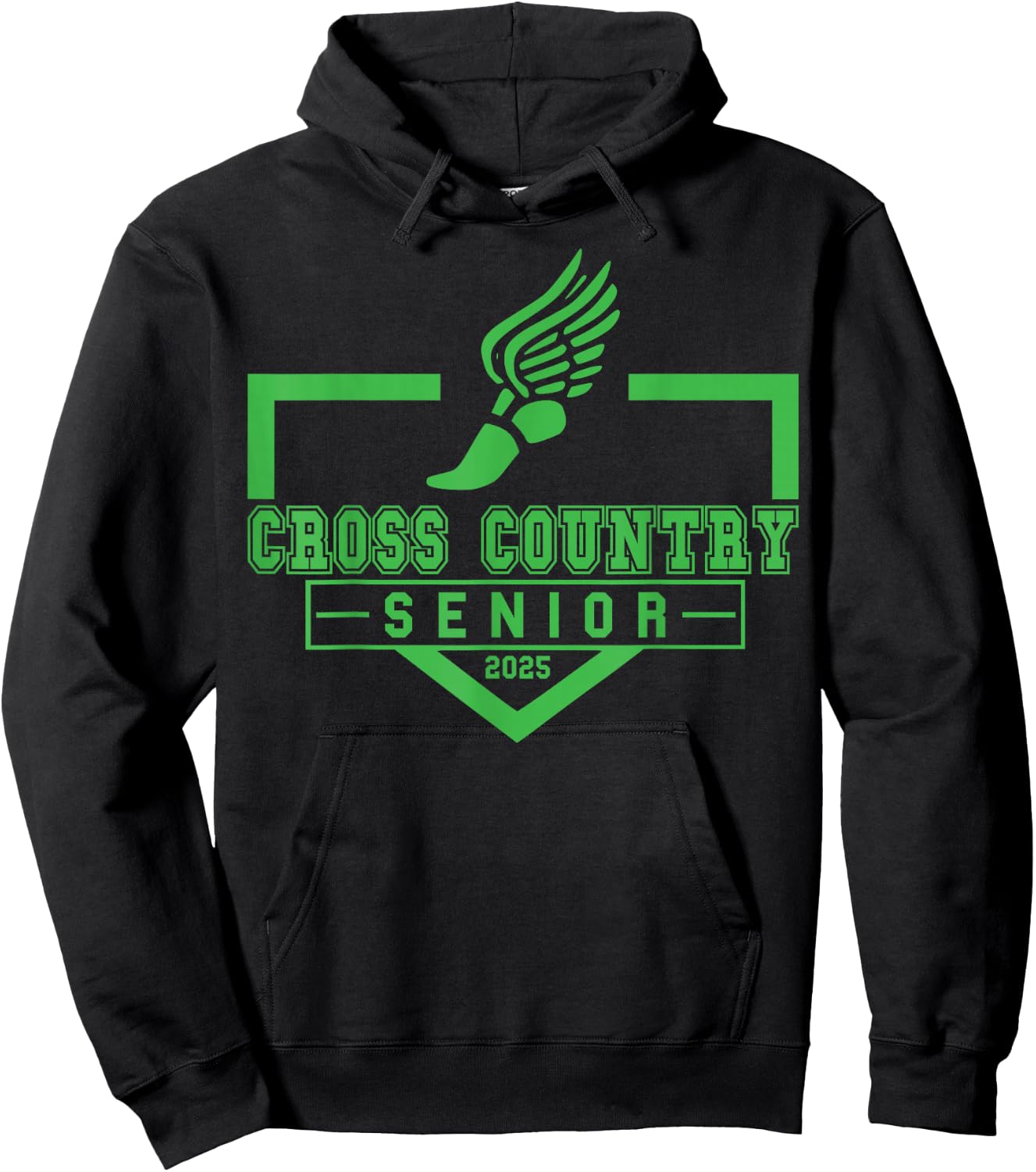 Cross Country Senior Night Senior 2025 Graduation Party 23 Hoodie - Hoodie | Black