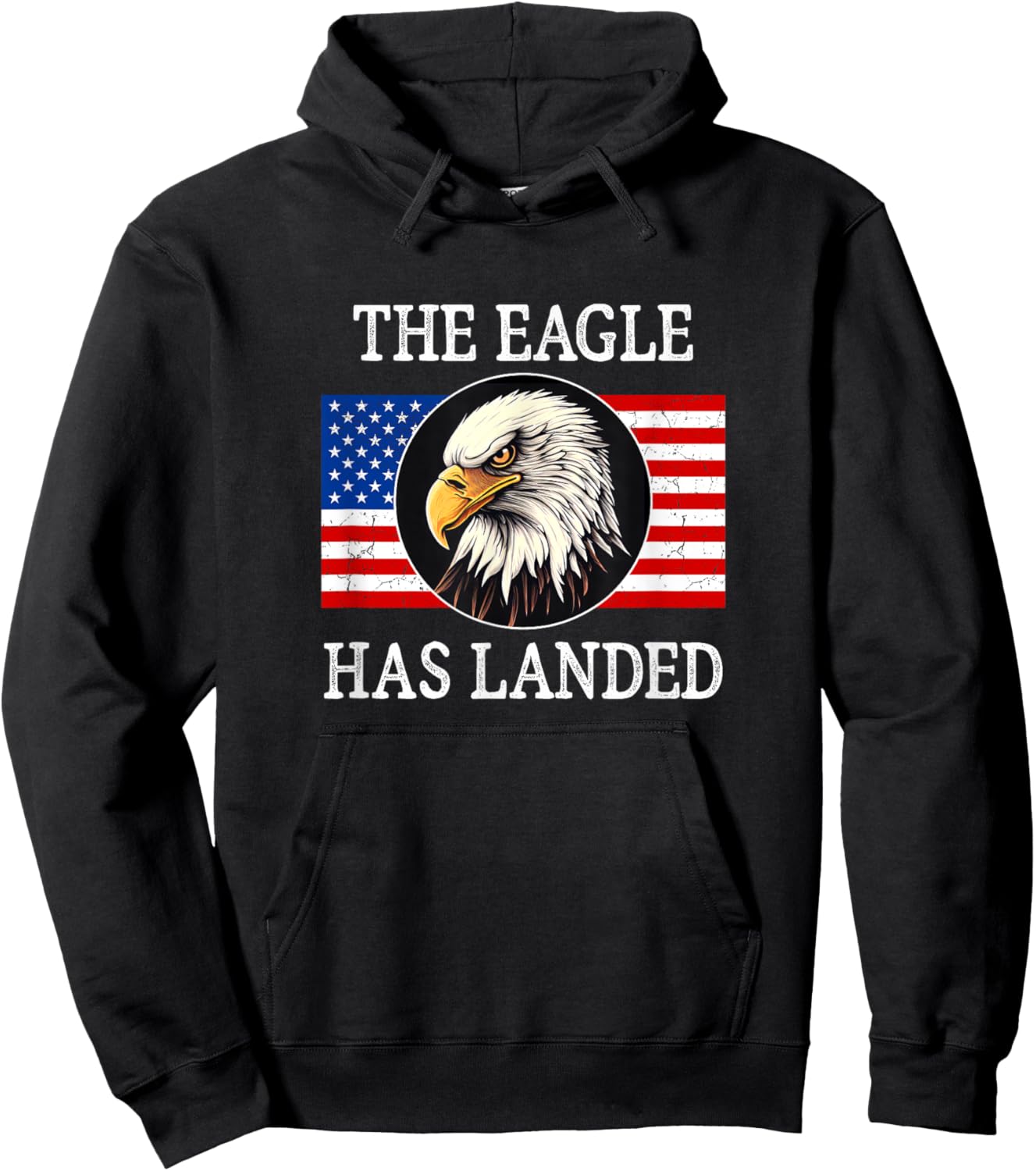 The Eagle Has Landed - Vintage Style Hoodie - Hoodie | Black