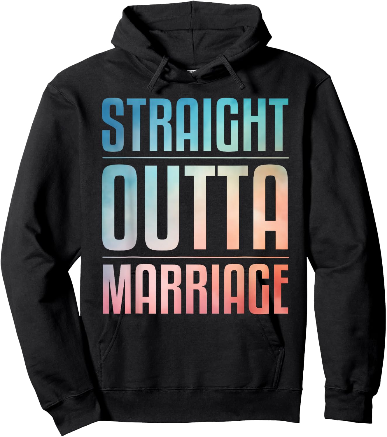 Cool Divorce Art Women Wedding Marriage Divorced Hoodie - Hoodie | Black