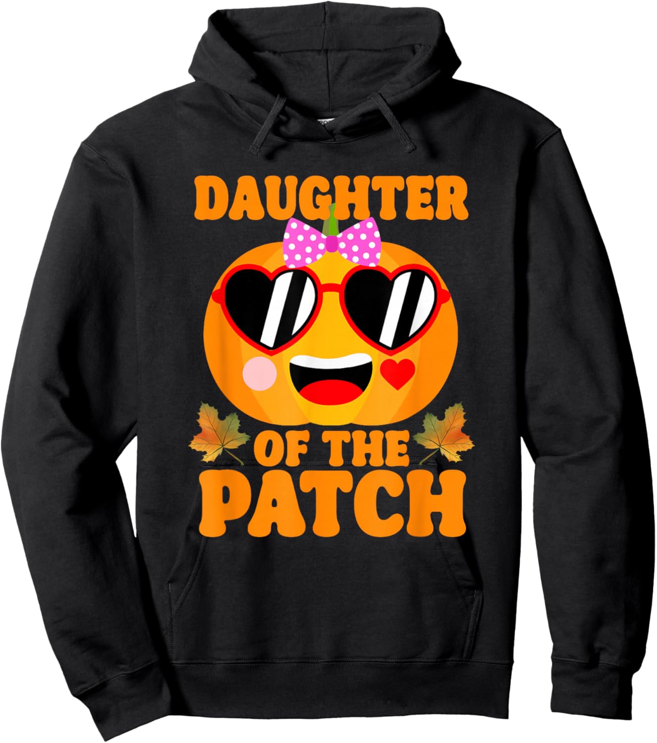 Daughter Of The Patch Pumpkin Halloween Family Matching Hoodie - Hoodie | Black