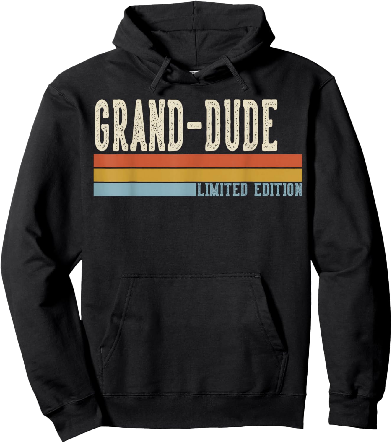 Grand-Dude Vintage Grandpa Retro Fathers Day Hoodie - Hoodie | Black