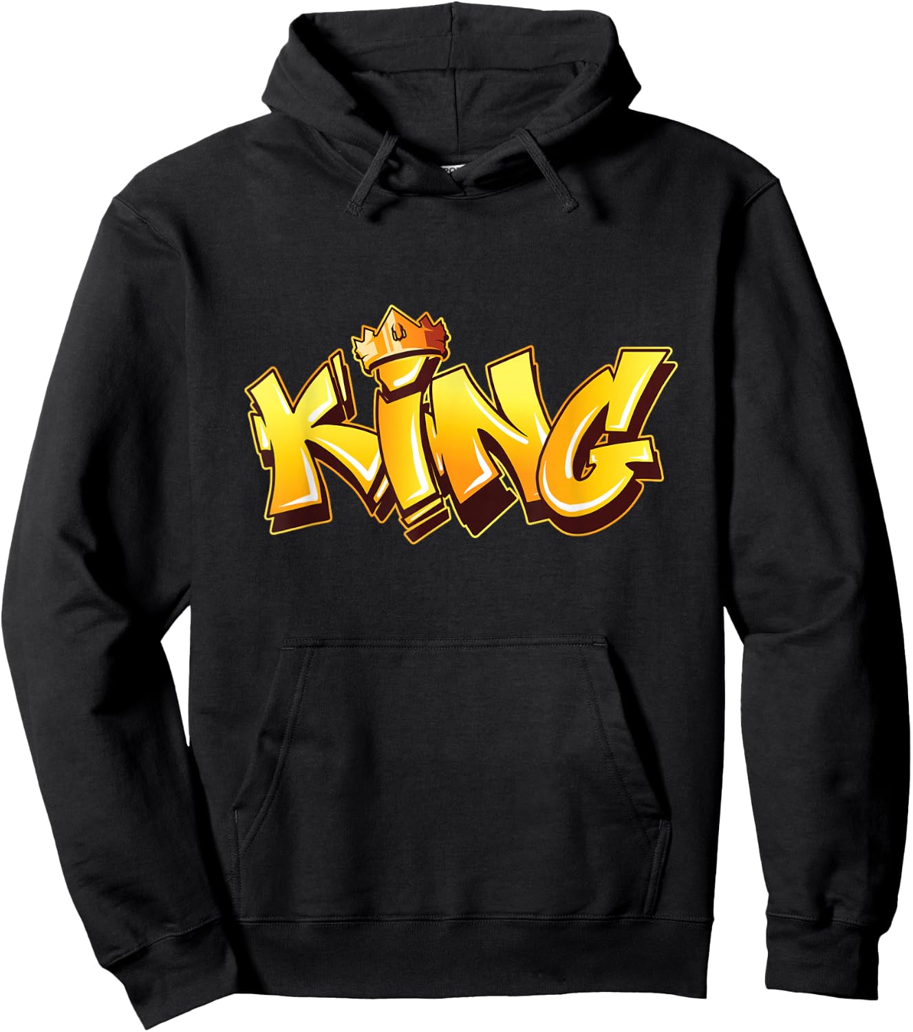 King Graffiti Art Street Art Urban Style Spray Paint Hip Hop Hoodie - Hoodie | Black