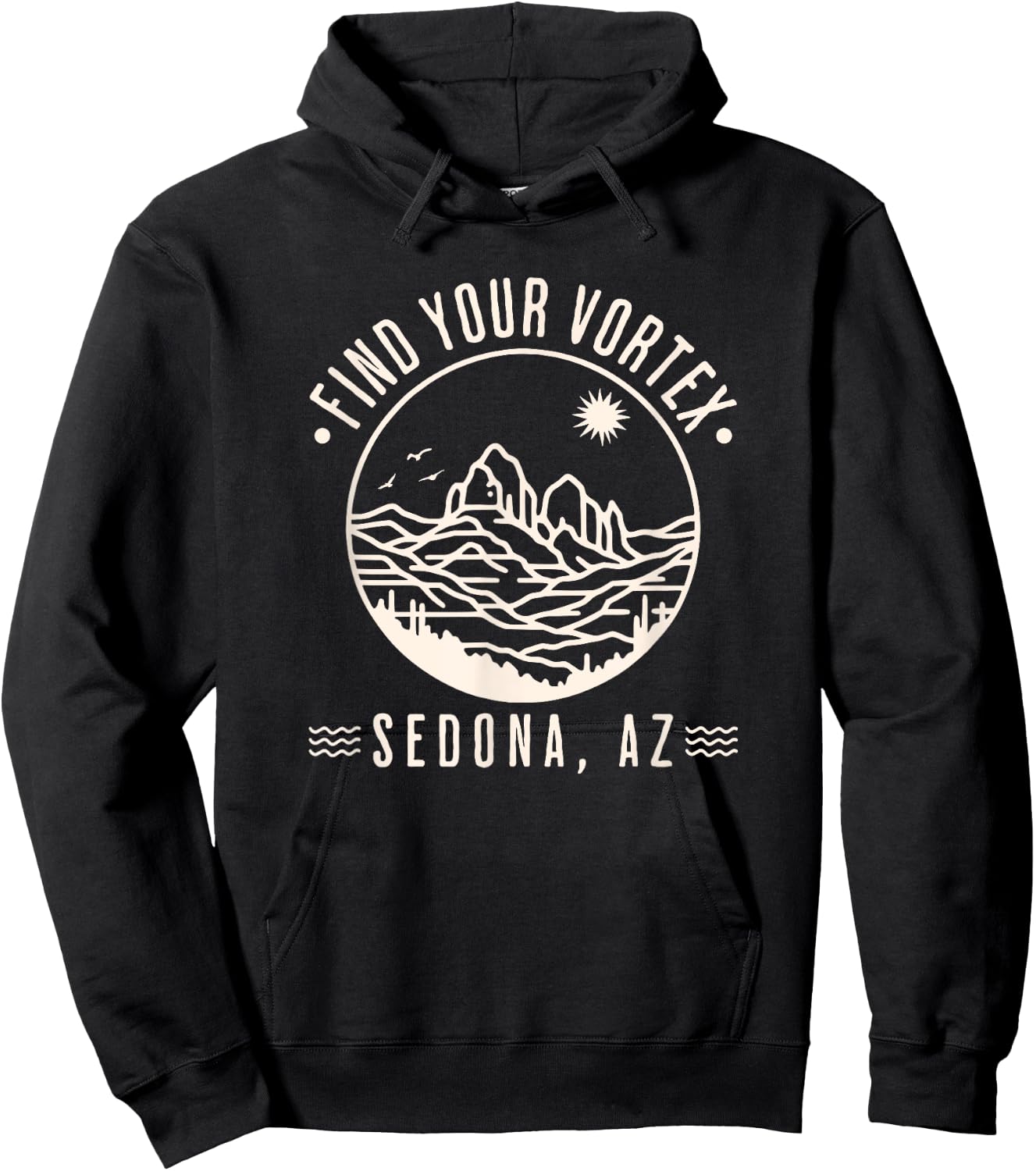 Sedona Arizona Wellness Vortex Spiritual Hiking Trip Health Hoodie - Hoodie | Black