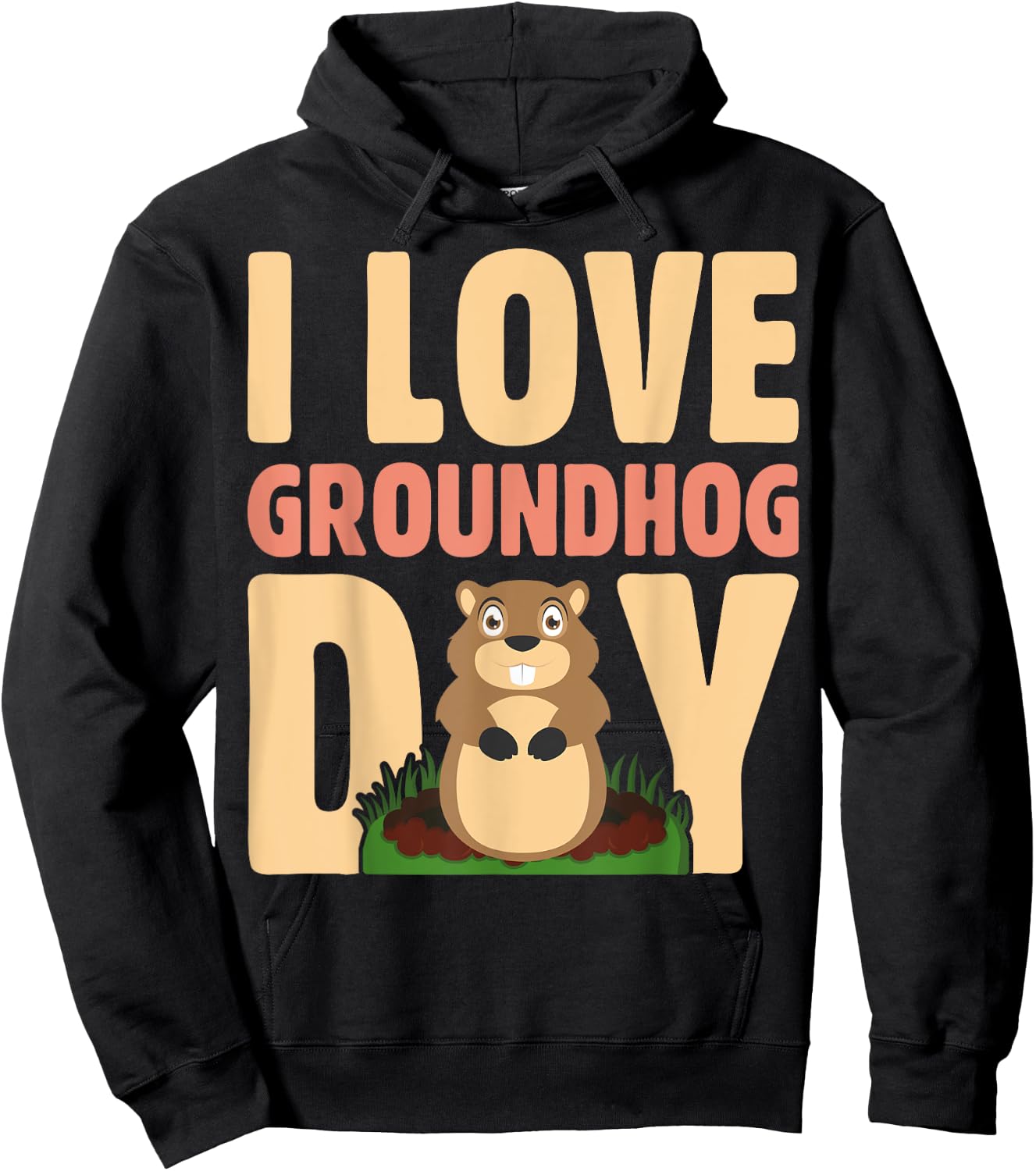 I Love Groundhog Day - Funny Beavers Lover Gifts Hoodie - Hoodie | Black