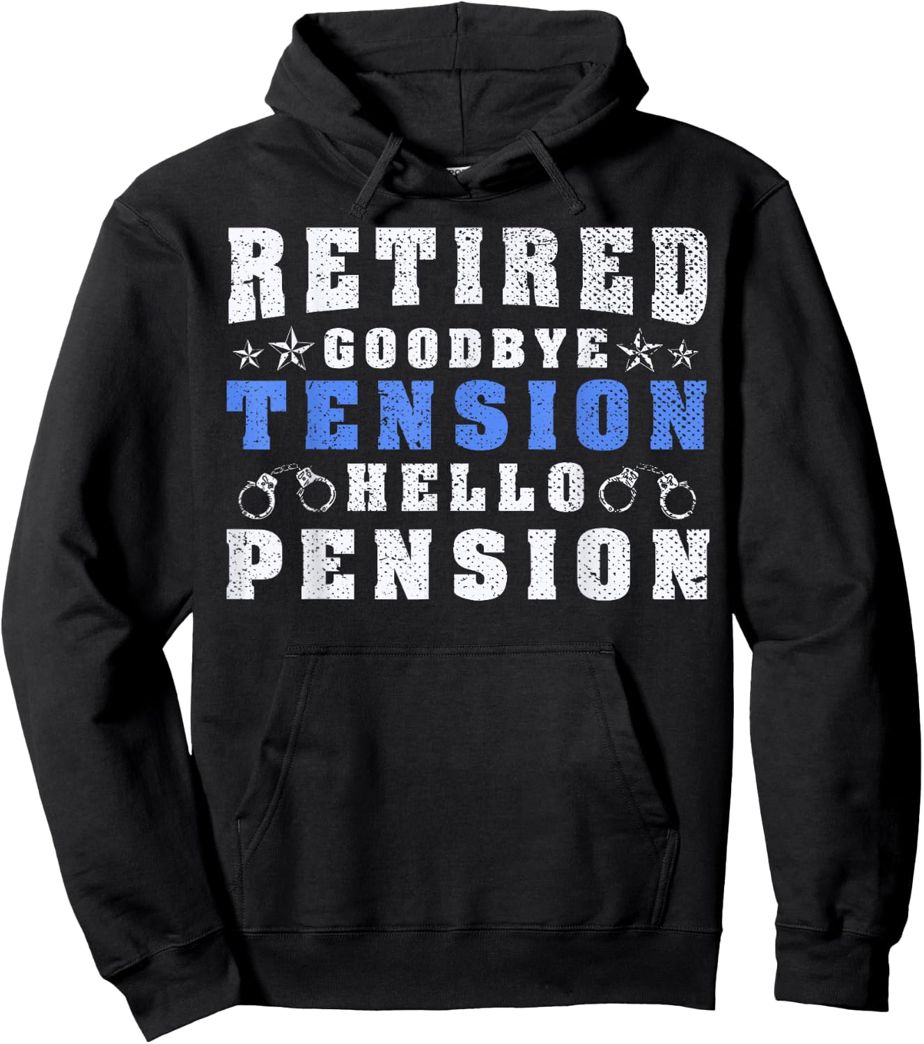 Funny Retired Policeman Retirement Police Officer Hoodie - Hoodie | Black