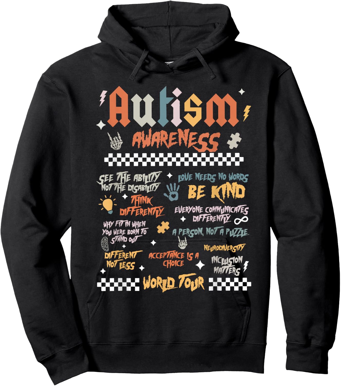 Autism World Tour Hoodie - Hoodie | Black