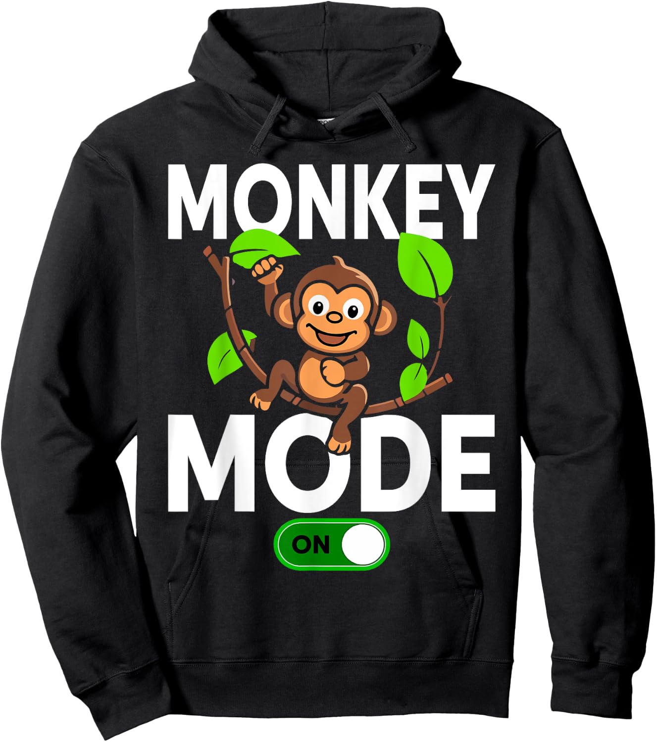 Monkeys Animal Monkey Mode On Hoodie - Hoodie | Black