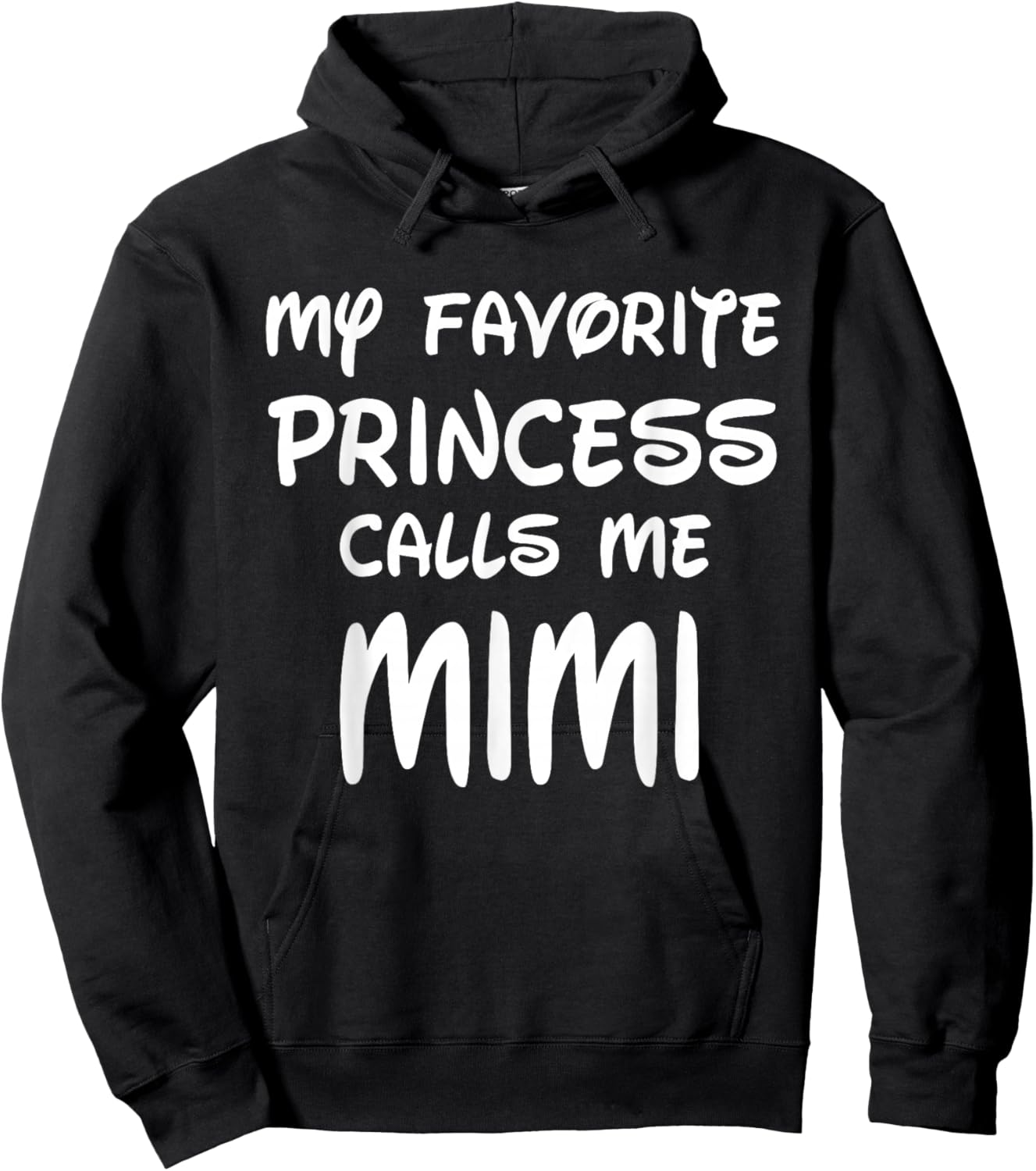My Favorite Princess Calls Me Mimi Vintage Christmas Xmas Hoodie - Hoodie | Black