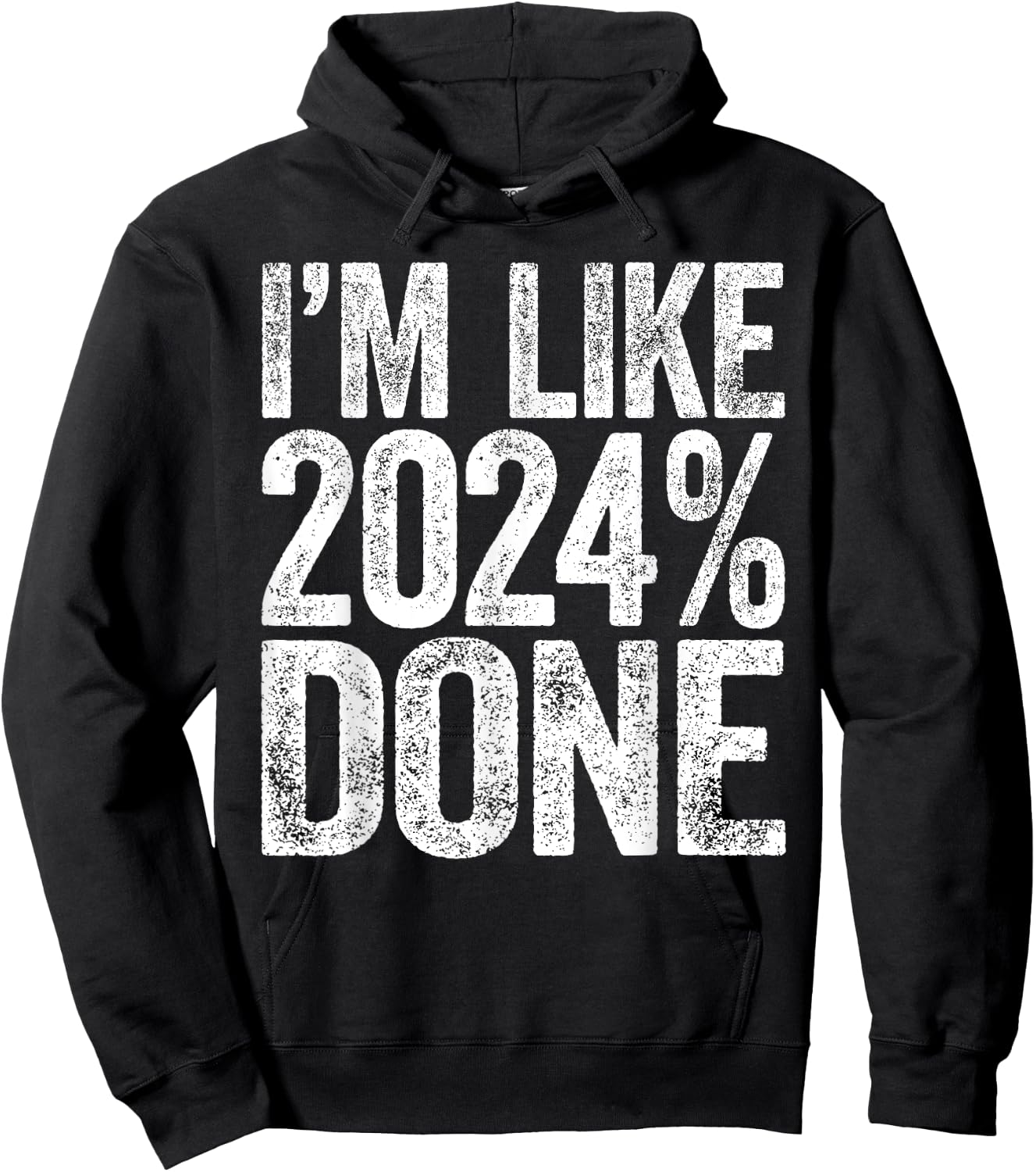 I'm Like 2024% Done Class Of 2024 Graduation Shirt Hoodie - Hoodie | Black