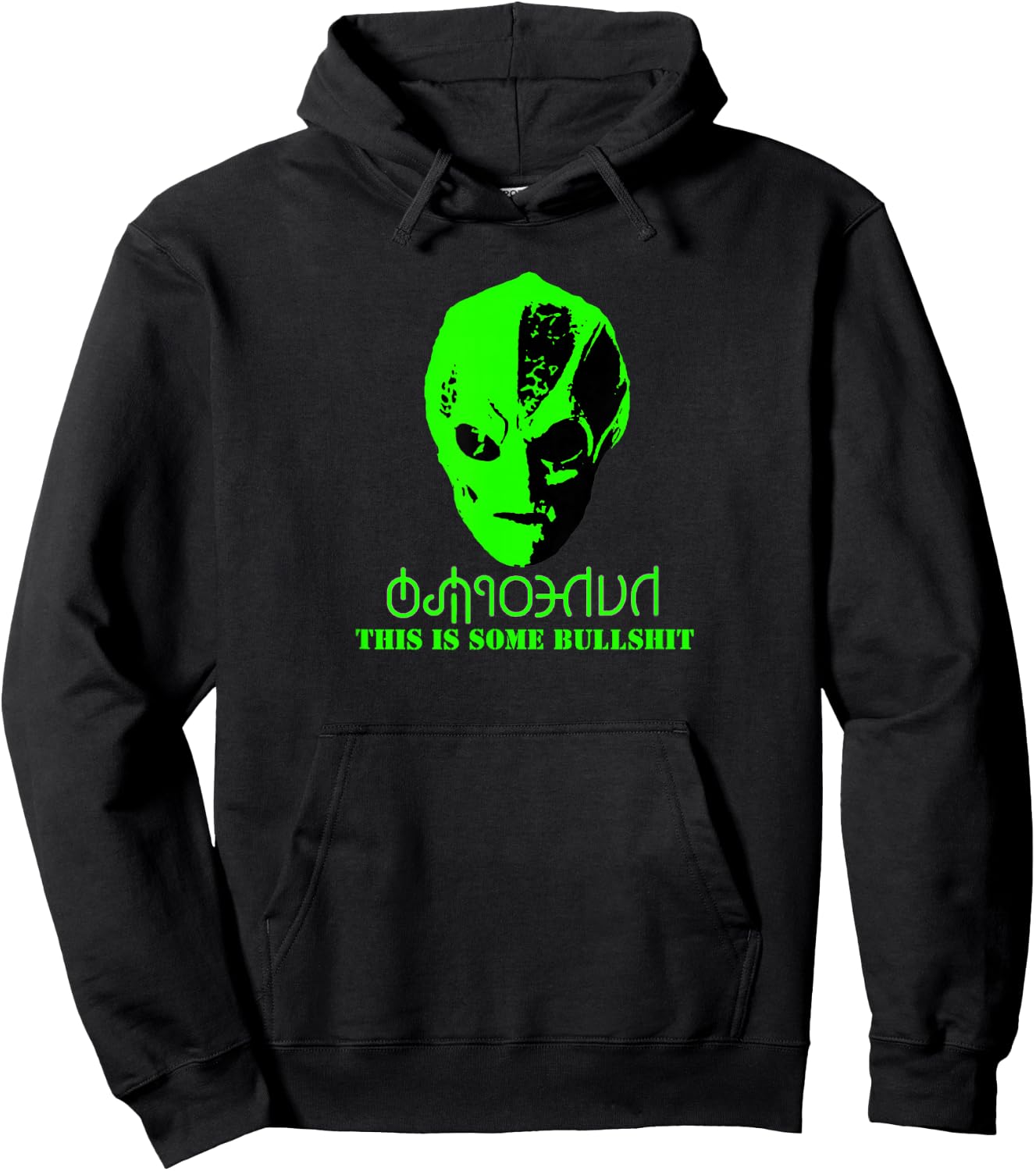 Vanderspeigle Alien This Some Bullshit Funny Hoodie - Hoodie | Black