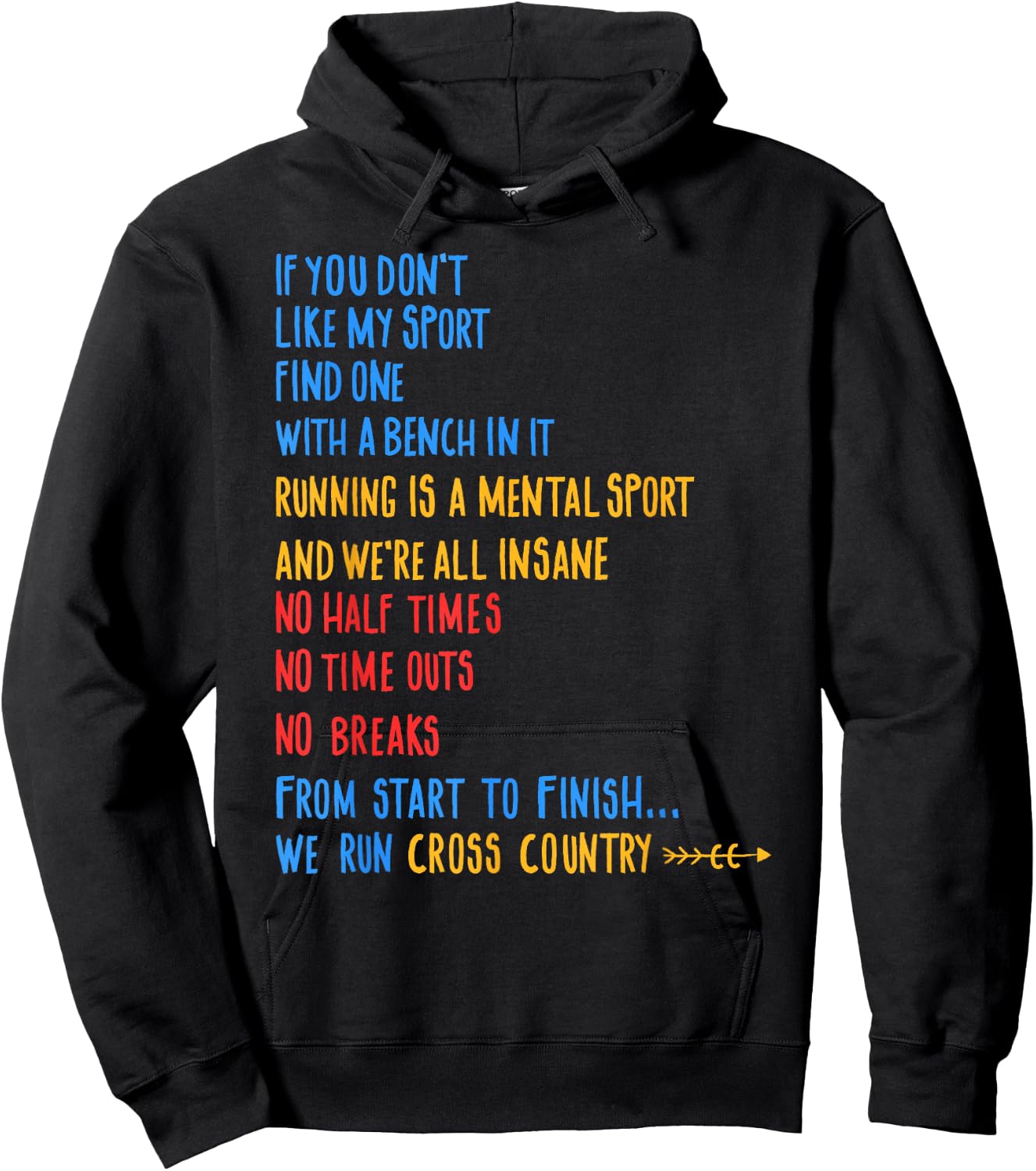 We Run Cross Country Running Shirt CC Runner Gift Hoodie - Hoodie | Black