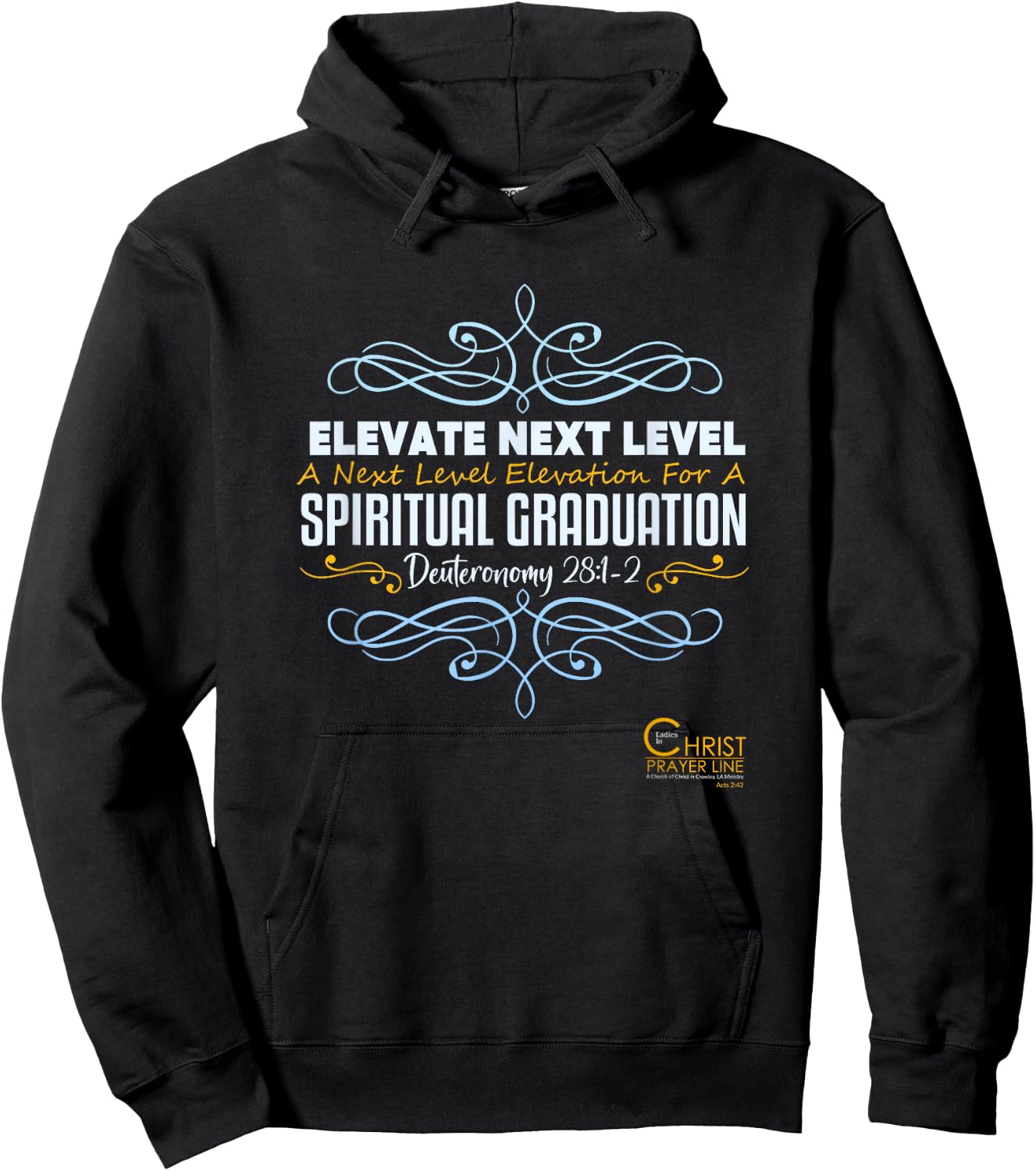 Elevate Next Level Spiritual Graduation Hoodie - Hoodie | Black