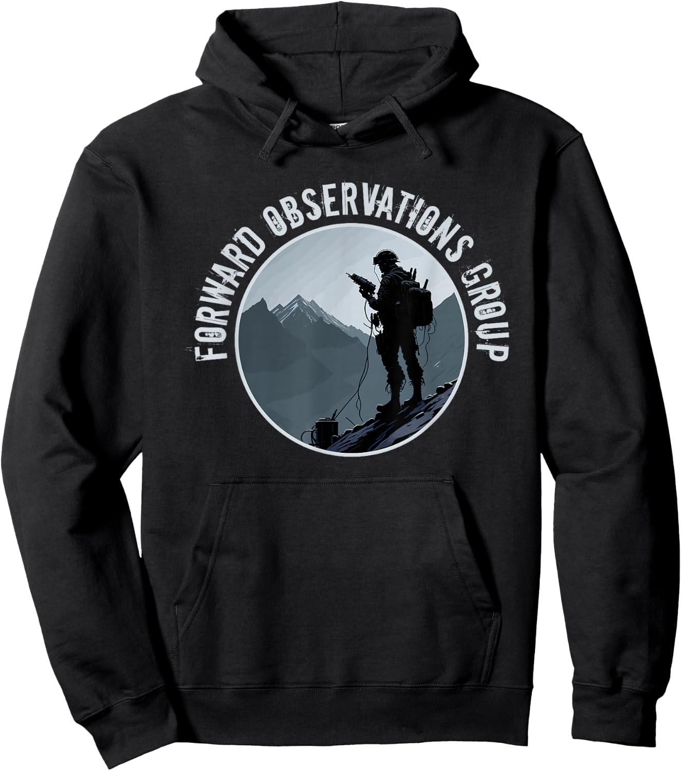 Forward Observations Group - Fog Mountain Scout with Radio Hoodie - Hoodie | Black