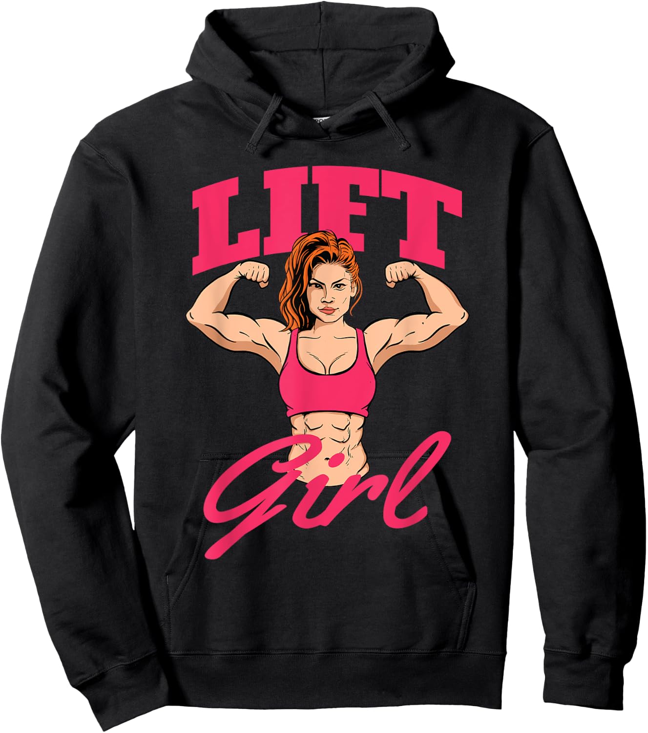 Lift Girl - Workout Gym Weightlifting Bodybuilding Hoodie - Hoodie | Black