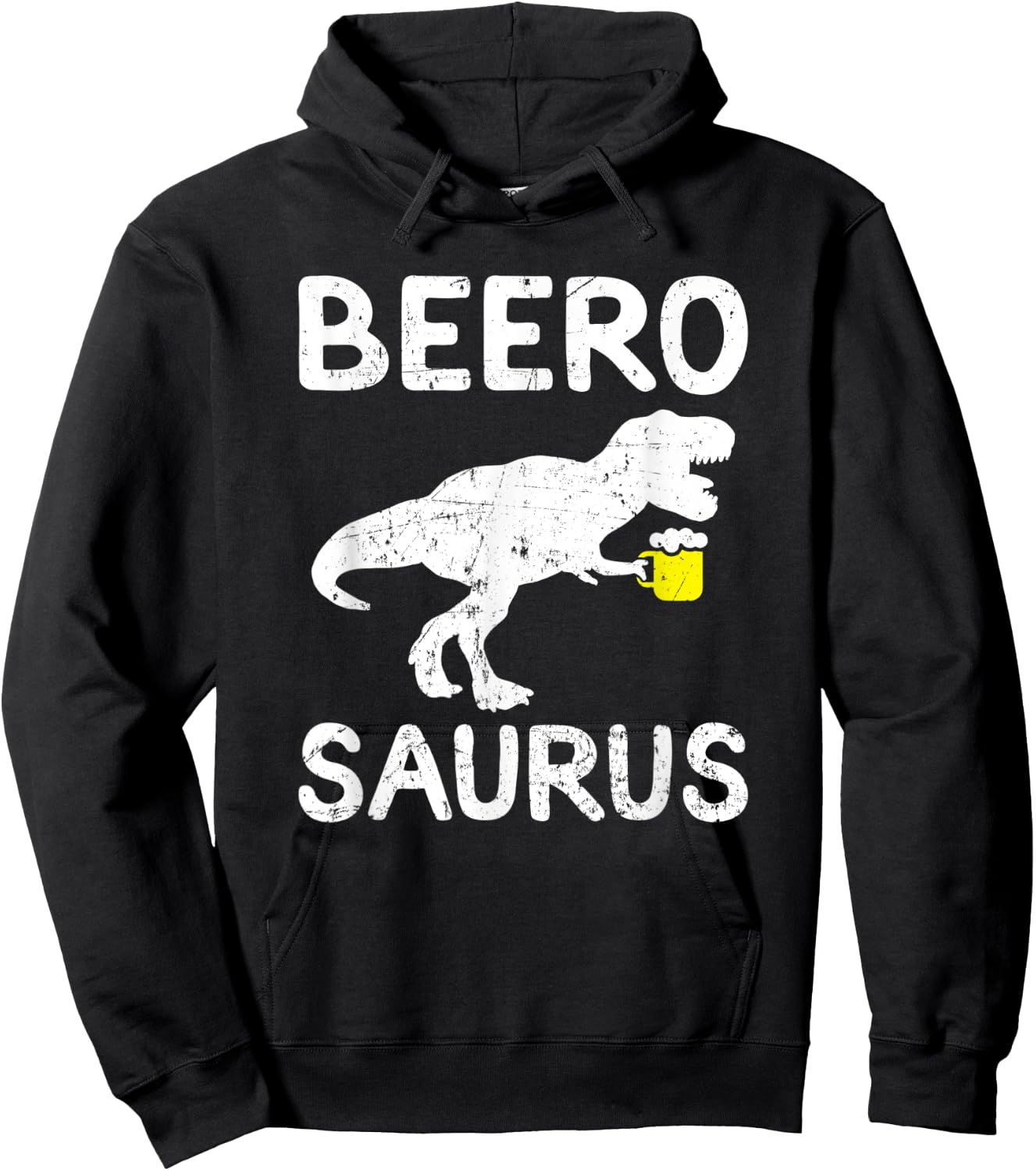 Beer Dinosaur Trex Funny Beer Drinking Hoodie - Hoodie | Black