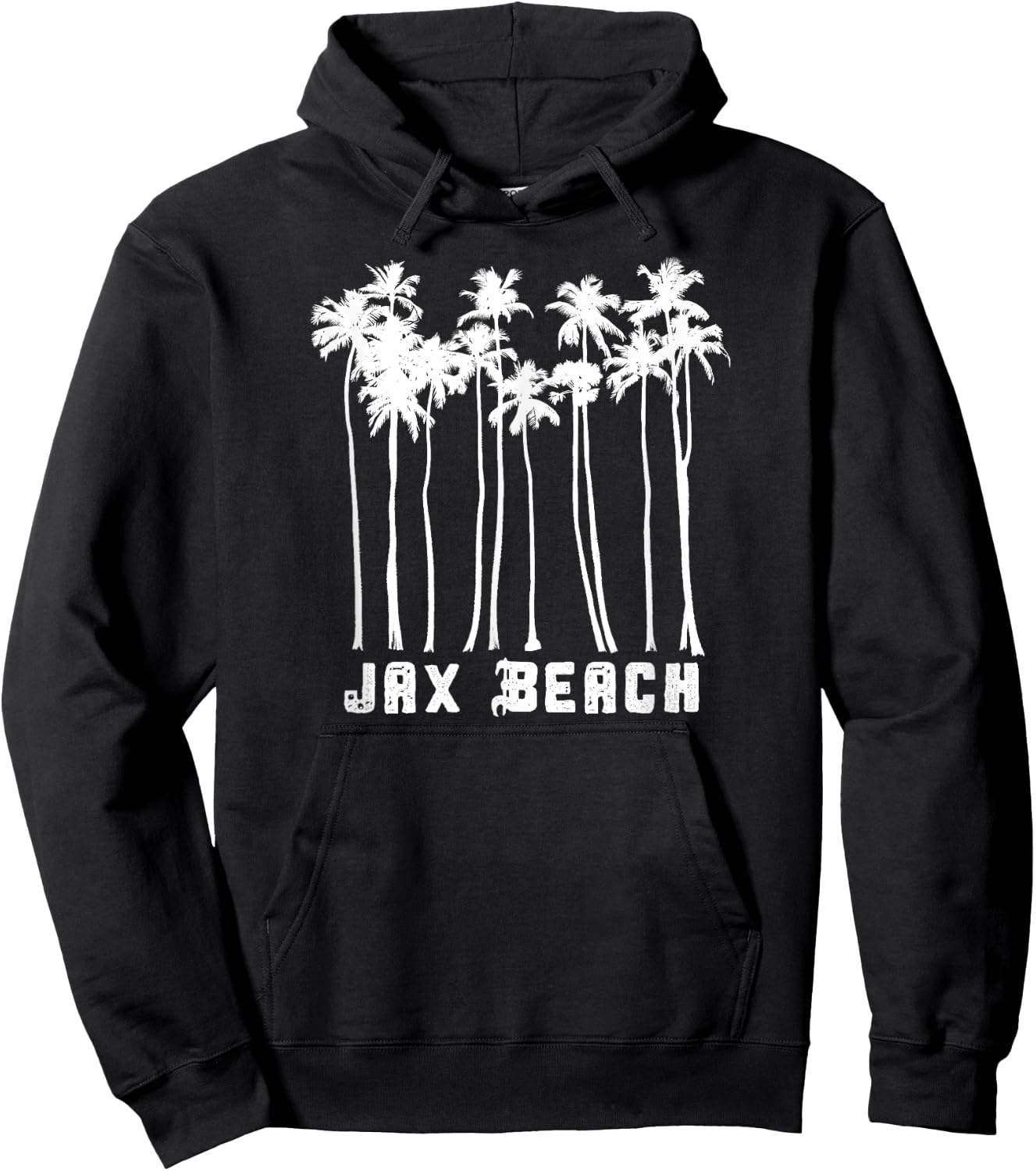 Jax Beach Florida Vacation Vintage Jacksonville FL Holiday Hoodie - Hoodie | Black