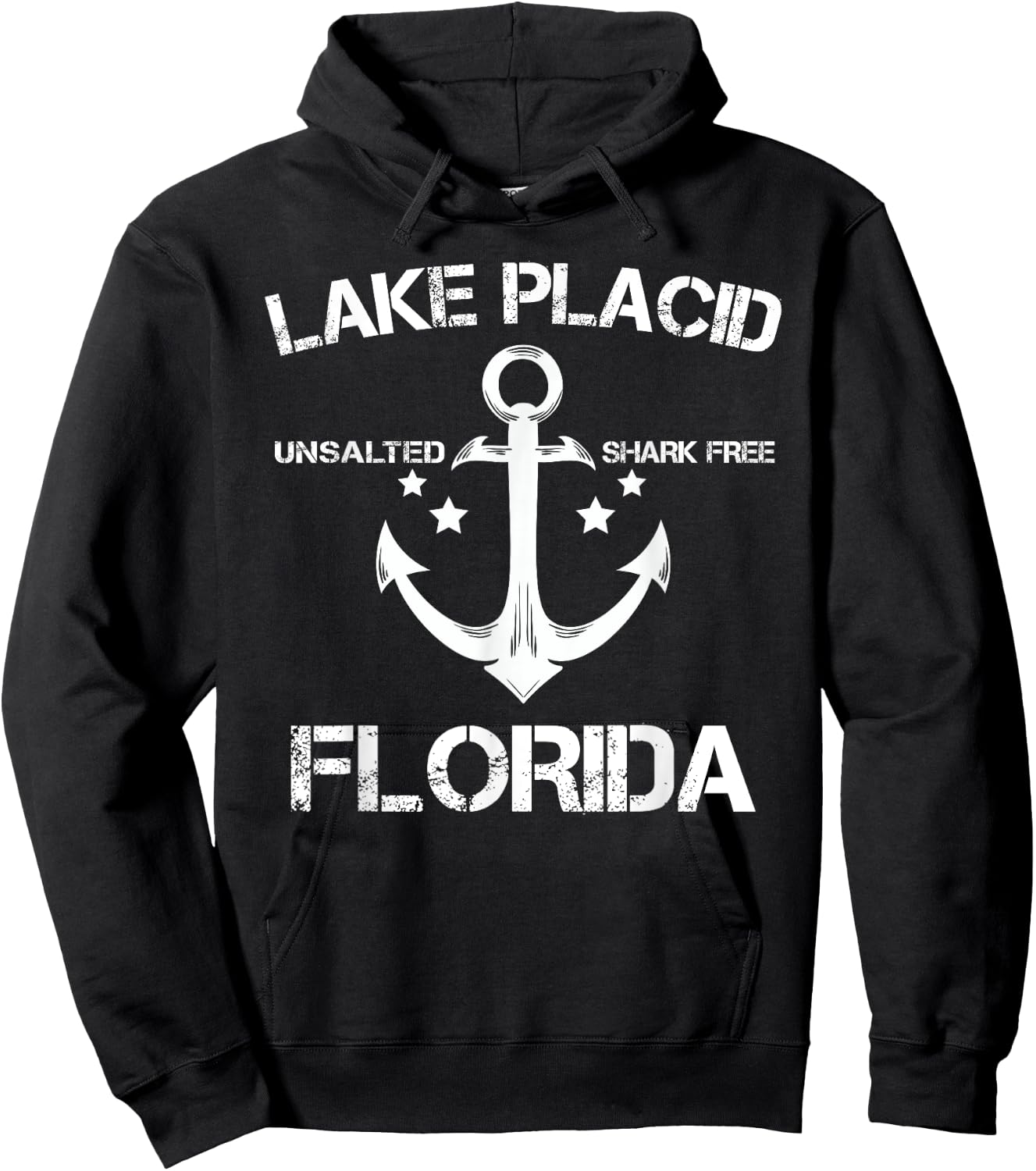 LAKE PLACID FLORIDA Funny Fishing Camping Summer Gift Men Women Kids Hoodie - Hoodie | Black