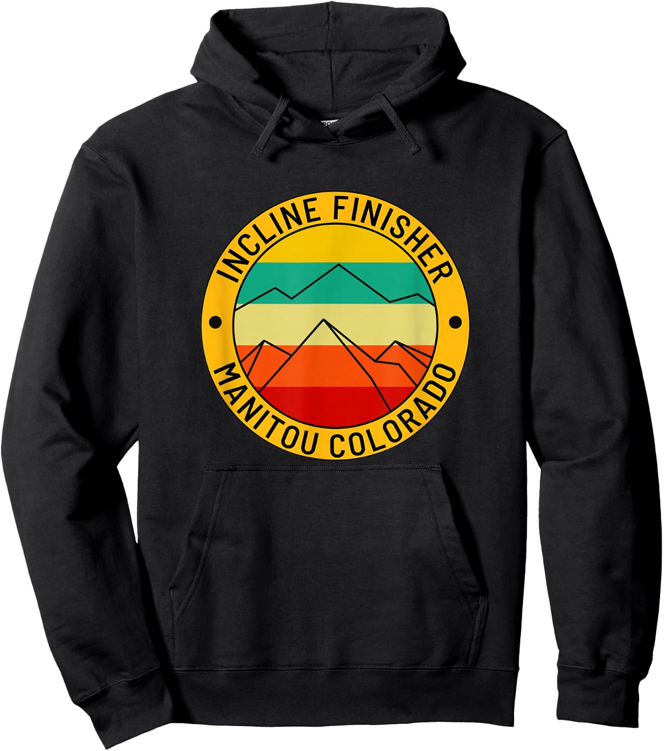 Manitou Colorado The Incline Hike Incline Finisher Souvenir Hoodie - Hoodie | Black