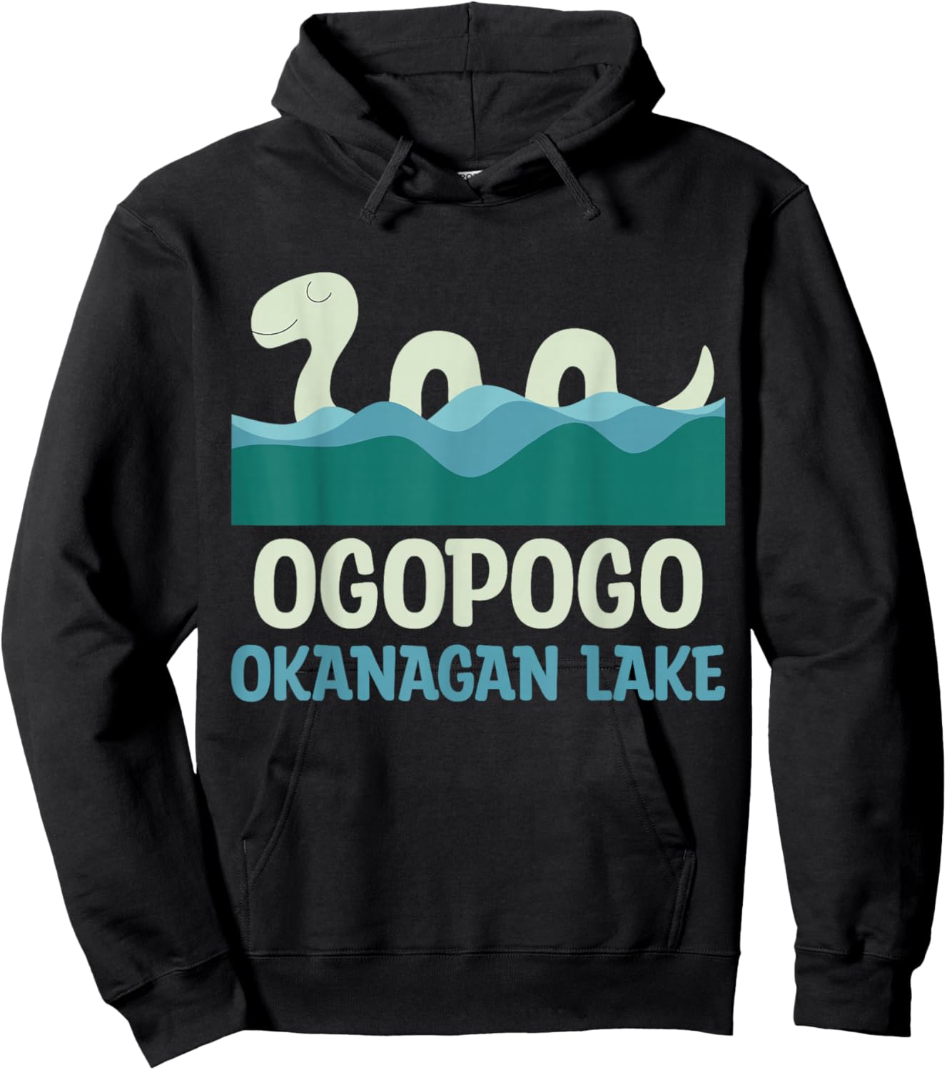 Ogopogo Okanagan Lake Monster Creatures Cute Kawaii Cryptid Hoodie - Hoodie | Black
