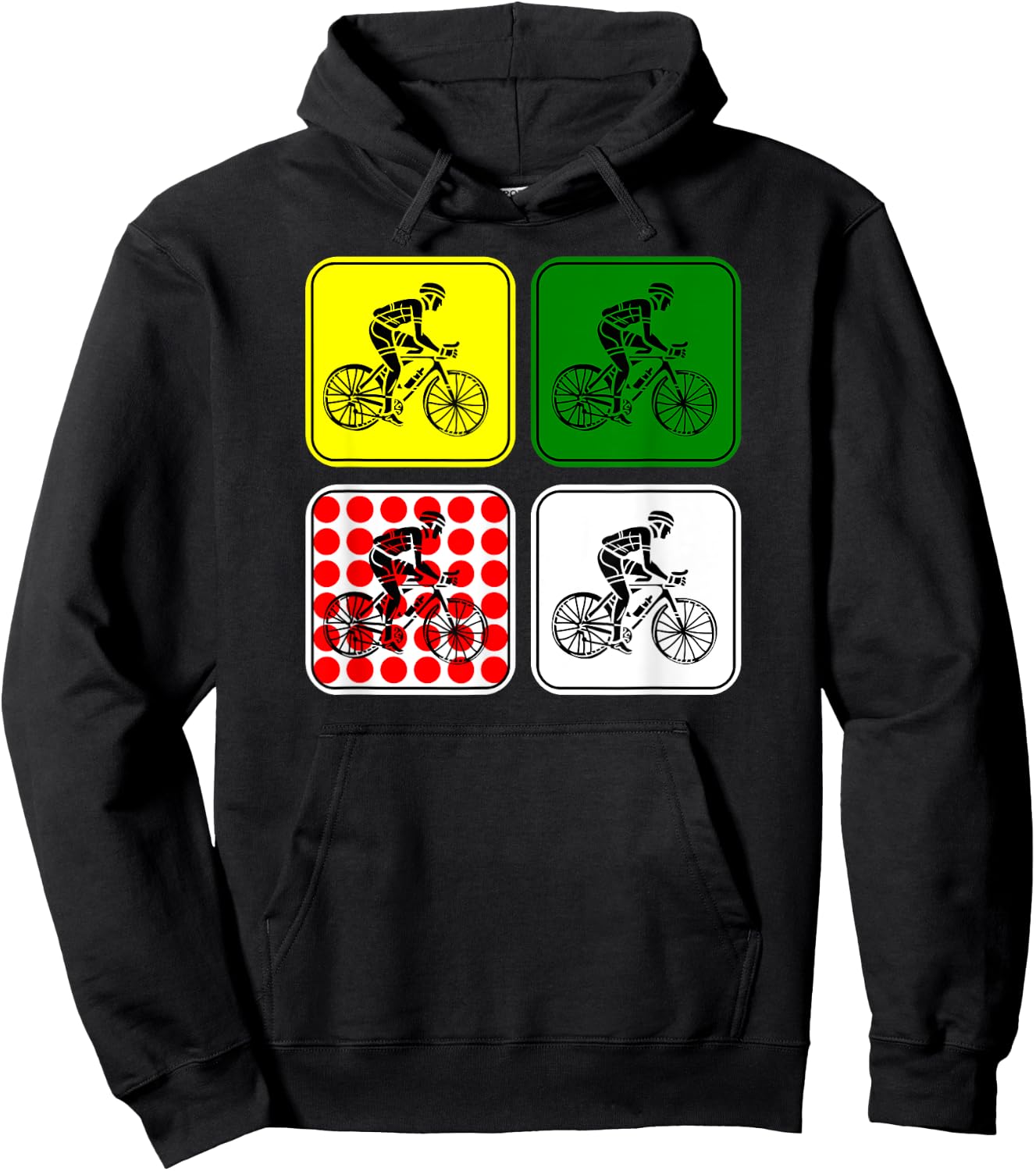Racing Road Bike Jersey Bicycle Cycling Race Biking Hoodie - Hoodie | Black
