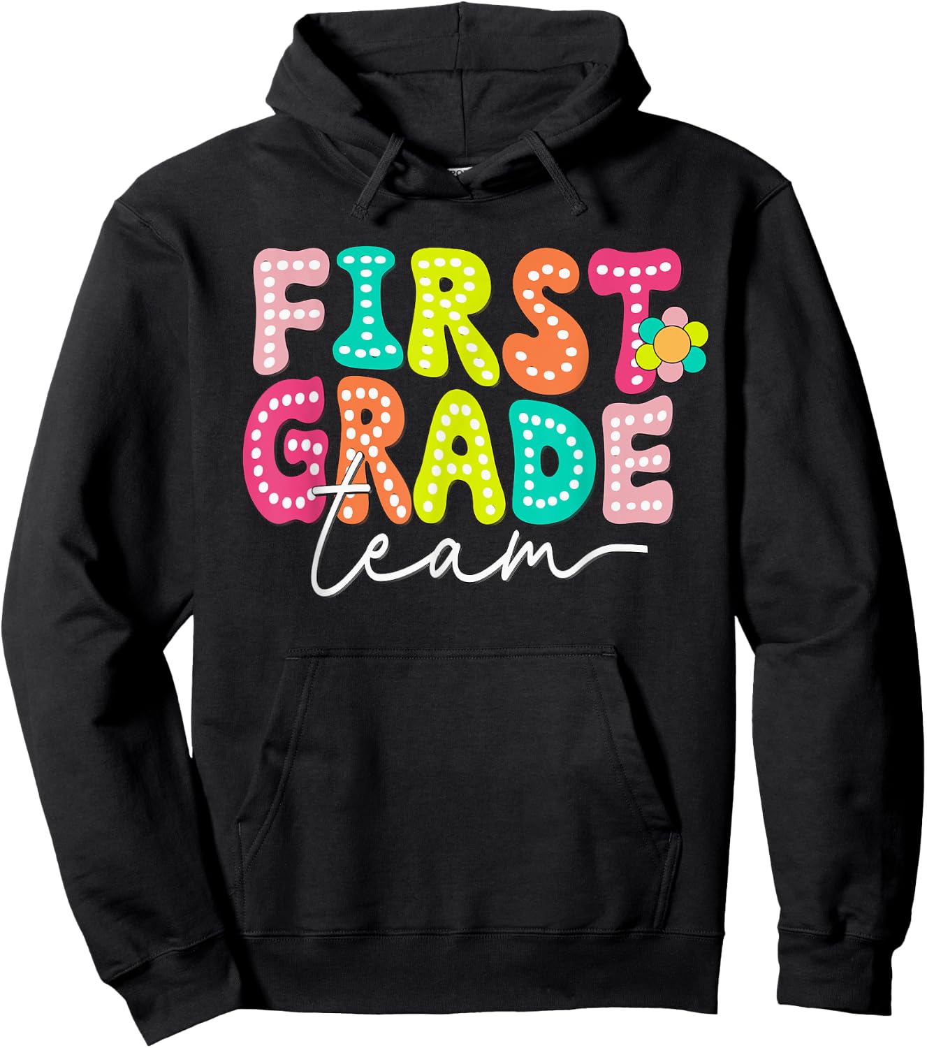 First Grade Team Teacher Back To School 1st Grade Squad Kids Hoodie - Hoodie | Black