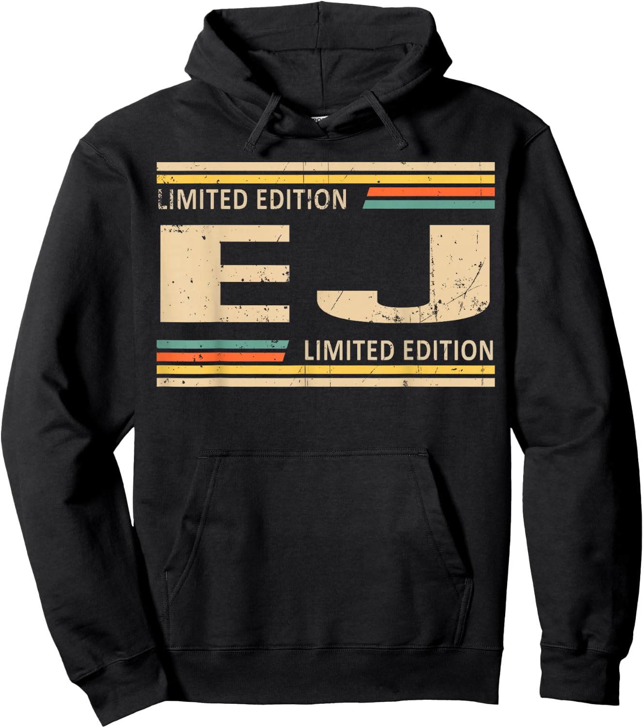 EJ Limited Edition Shirt EJ Name Personalized Hoodie - Hoodie | Black
