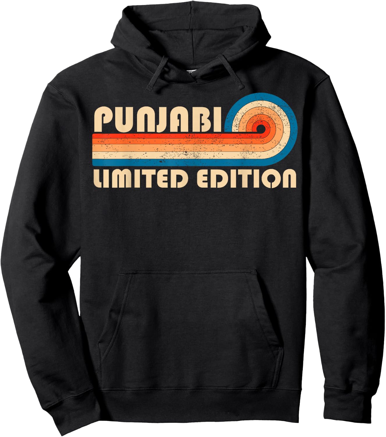 PUNJABI Surname Retro Vintage 80s 90s Birthday Reunion Hoodie - Hoodie | Black
