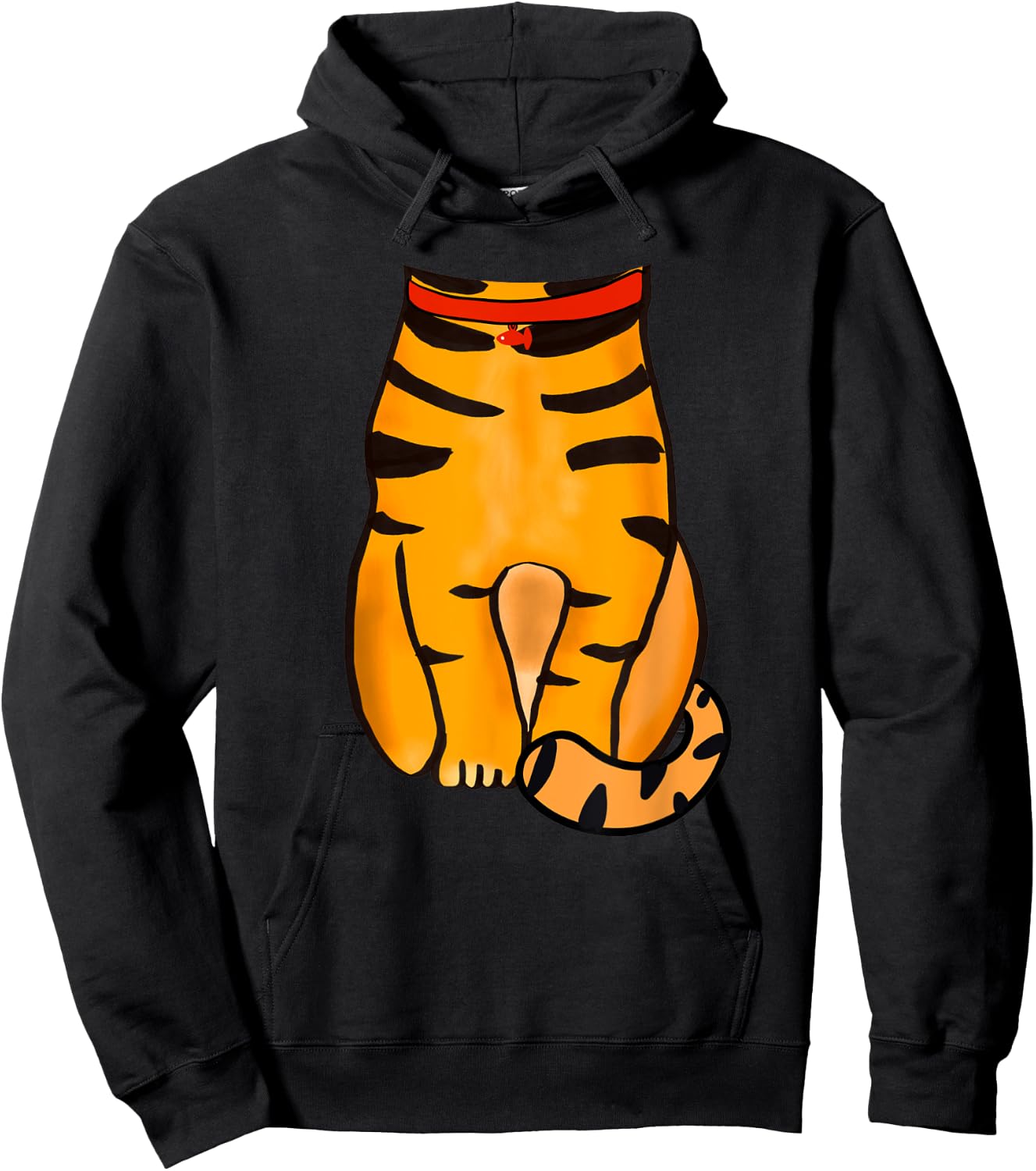 Cat Halloween Costume - Cute Orange Tabby Cat Outfit Hoodie - Hoodie | Black