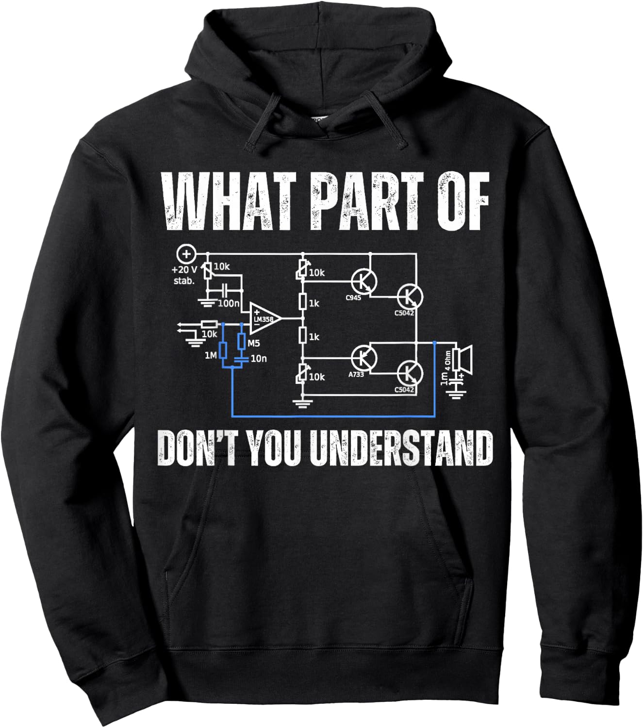 What part of electronics don't you understand, engineering Hoodie - Hoodie | Black