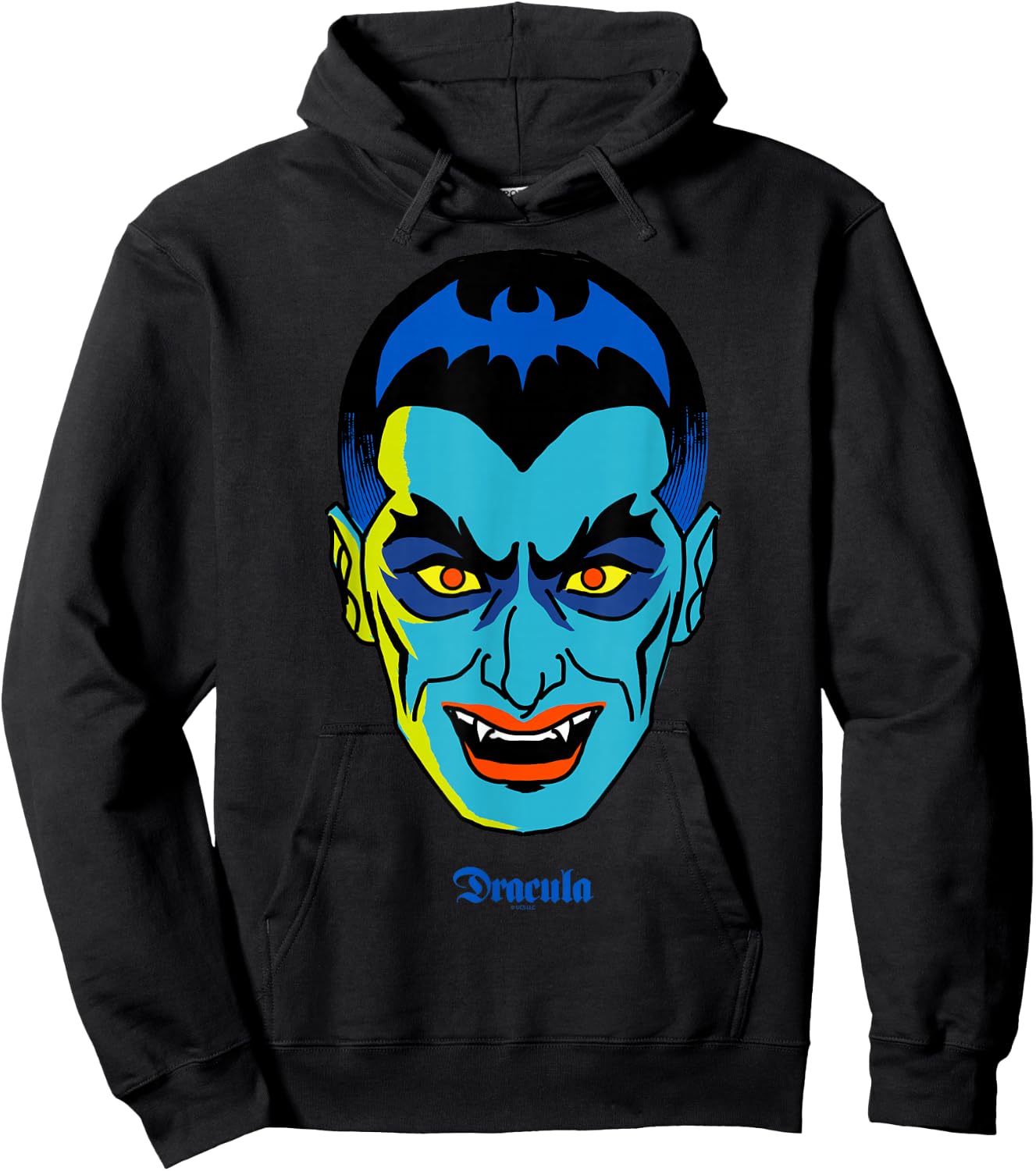 Universal Monsters Dracula Retro Big Face Hoodie - Hoodie | Black
