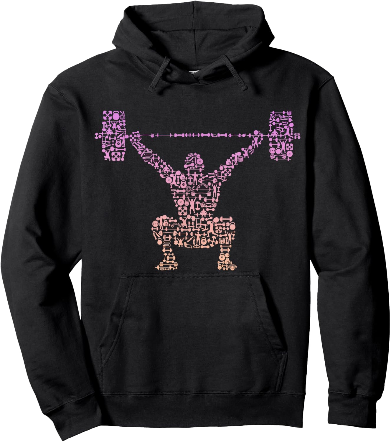 Girls Gym Shirt | Bodybuilder Shirt | Weightlifting Hoodie - Hoodie | Black