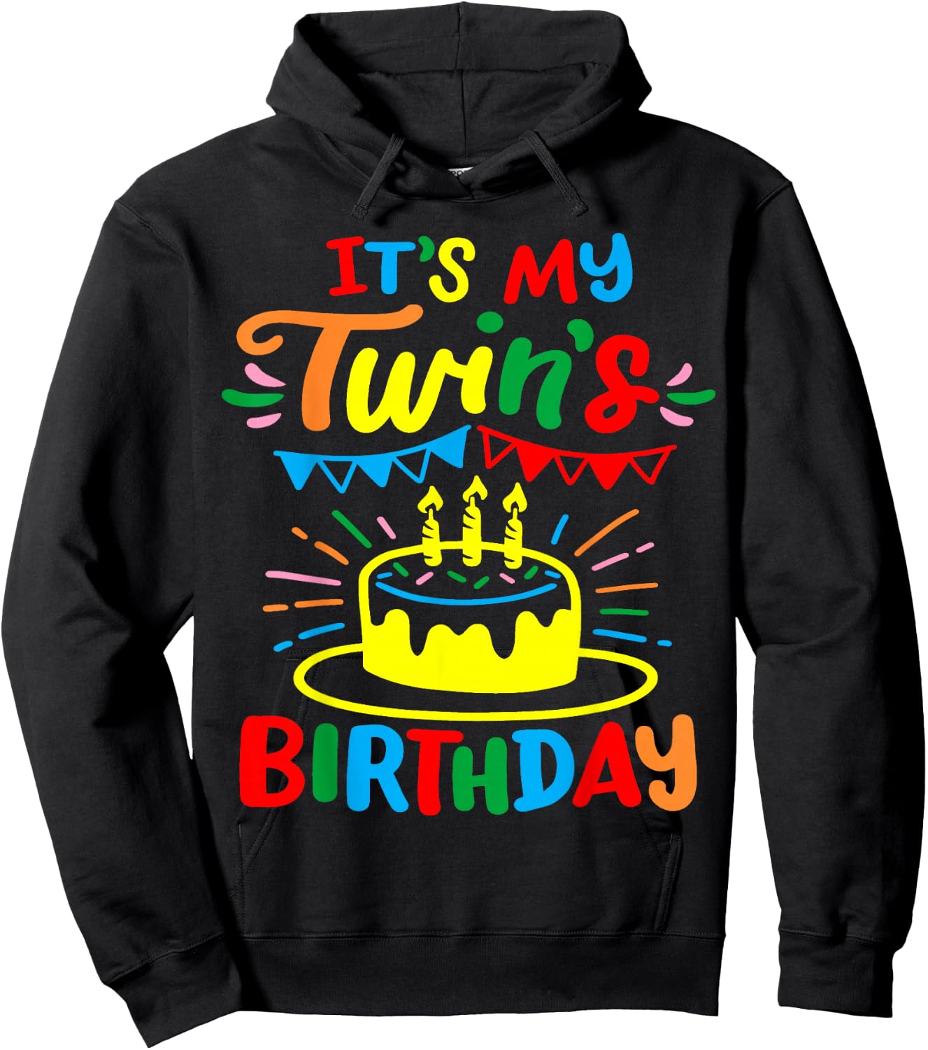 Twins Twin Birthday Hoodie - Hoodie | Black
