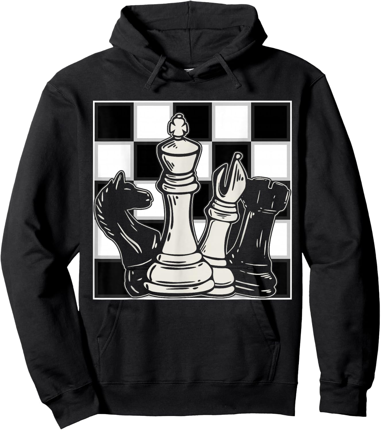 Chess Board Hoodie - Hoodie | Black