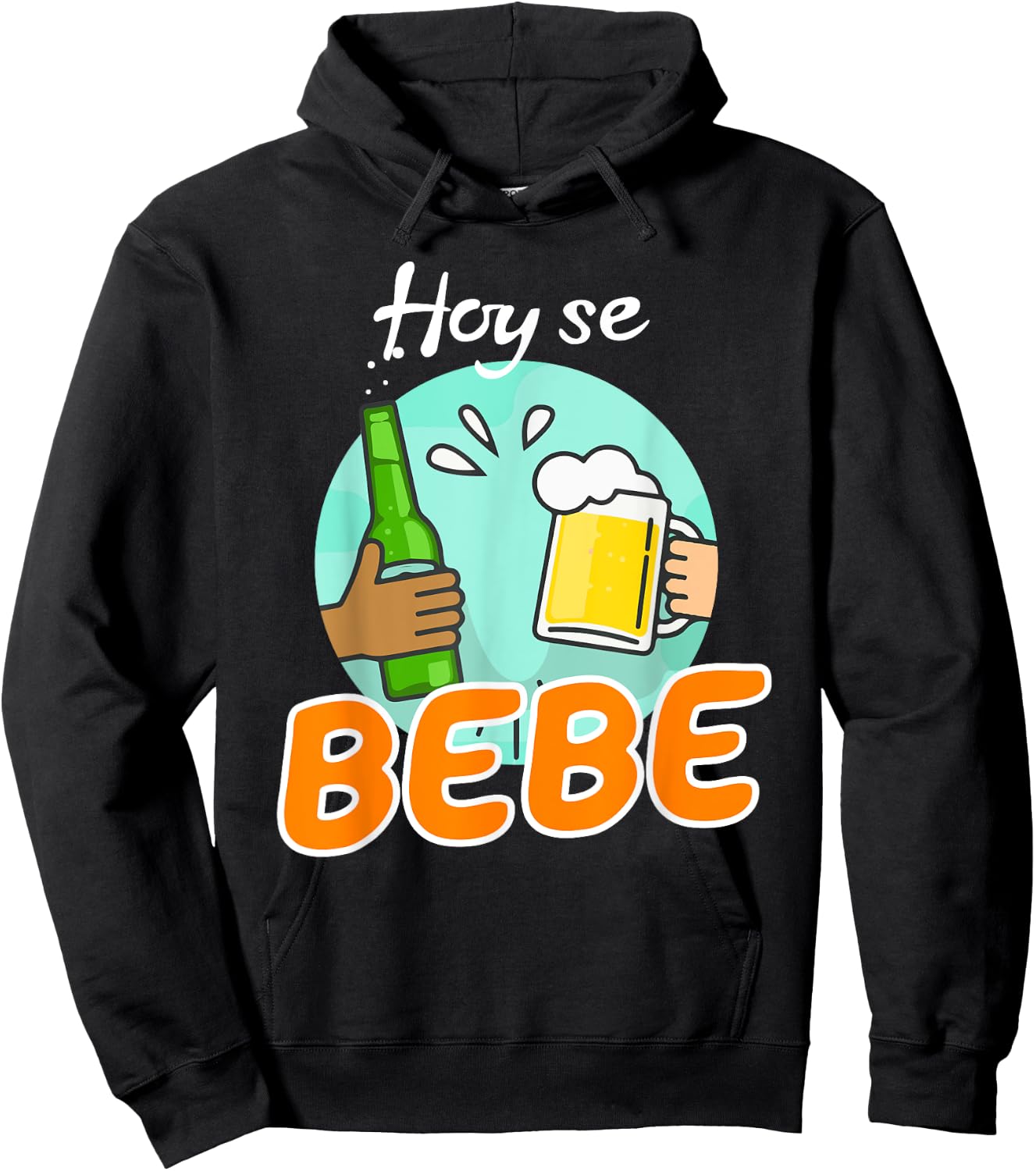 Hoy se bebe Dominican Latino Hoodie - Hoodie | Black