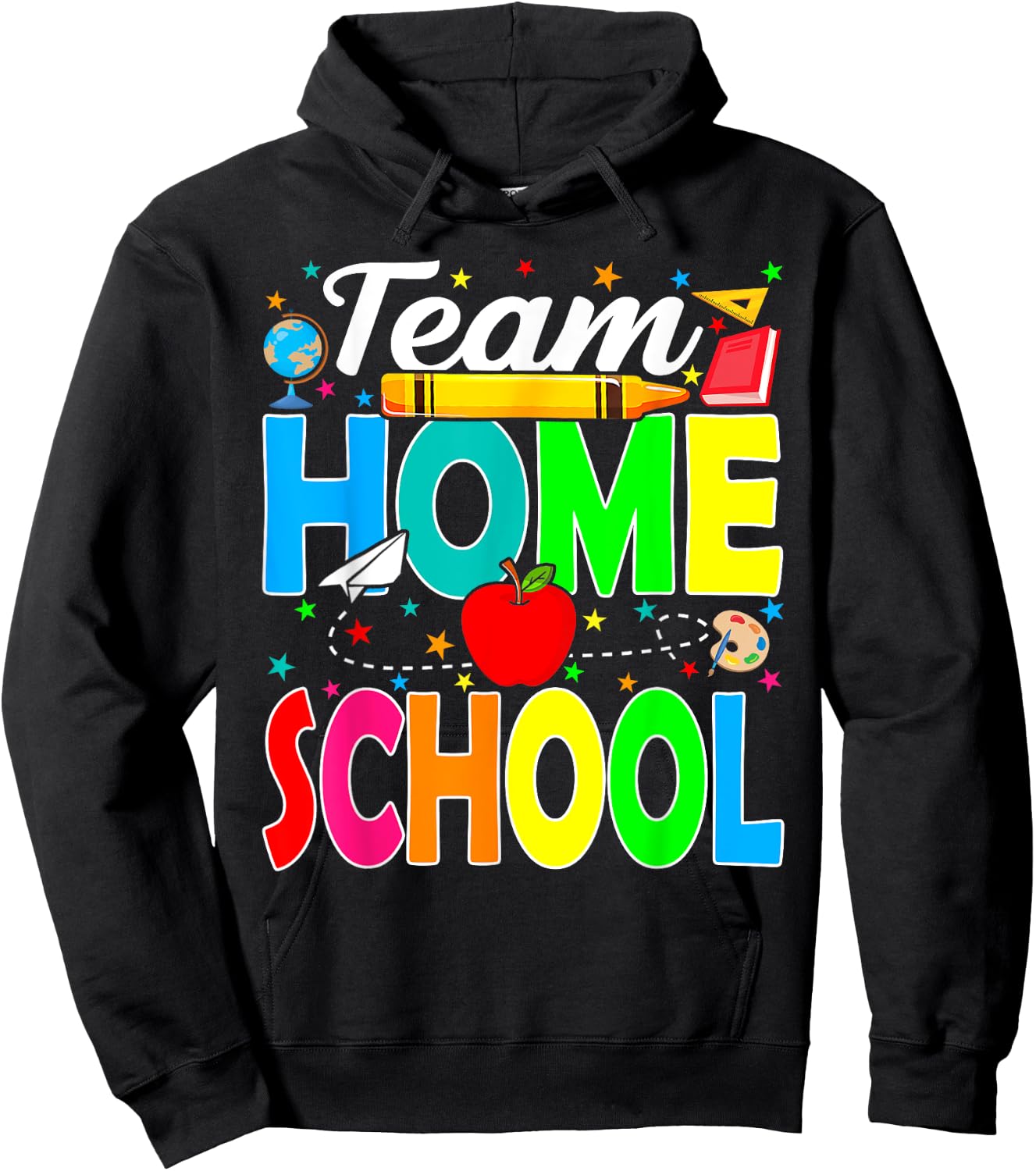 Team Homeschool Teacher Back To School Homeschool Squad Hoodie - Hoodie | Black