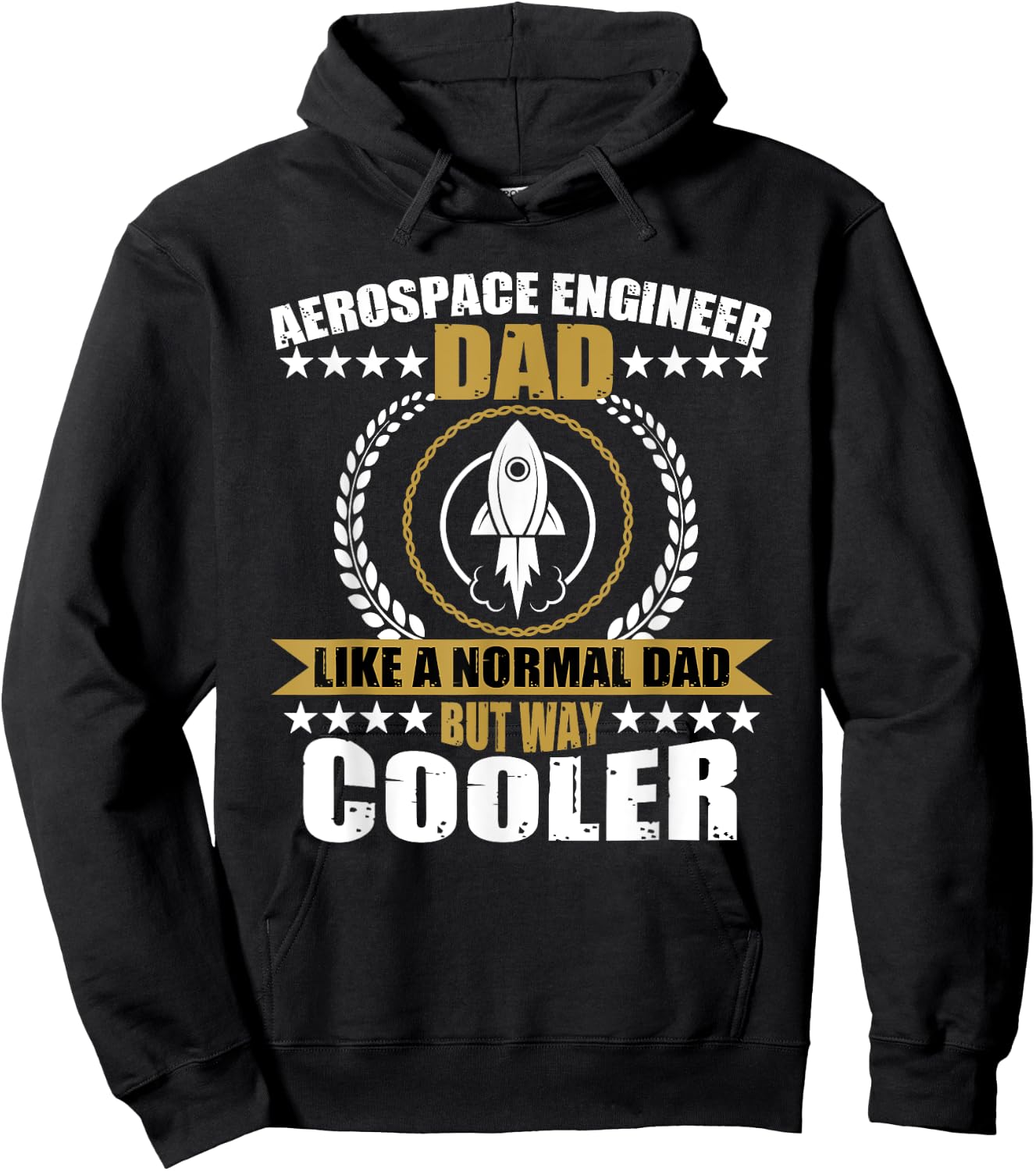 Aerospace Engineer Dad Design Hoodie - Hoodie | Black