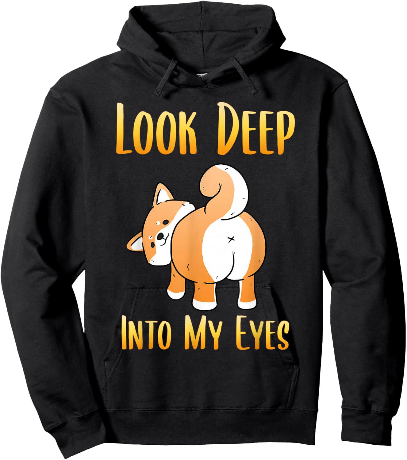 Shiba Inu Dog Look Deep Into My Eyes Japan Hoodie - Hoodie | Black