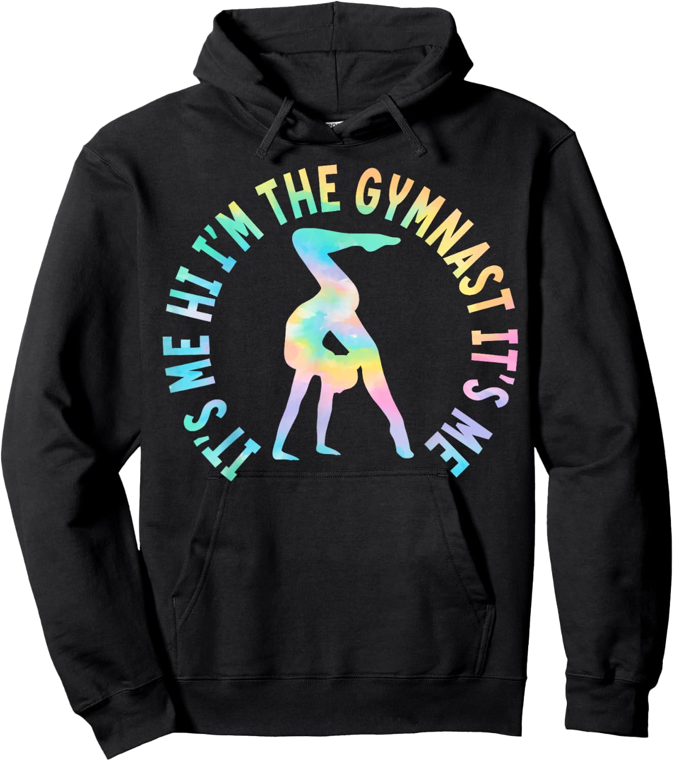 It’s Me Hi I’m The Gymnast It’s Me Women Girls Gymnastics Hoodie - Hoodie | Black