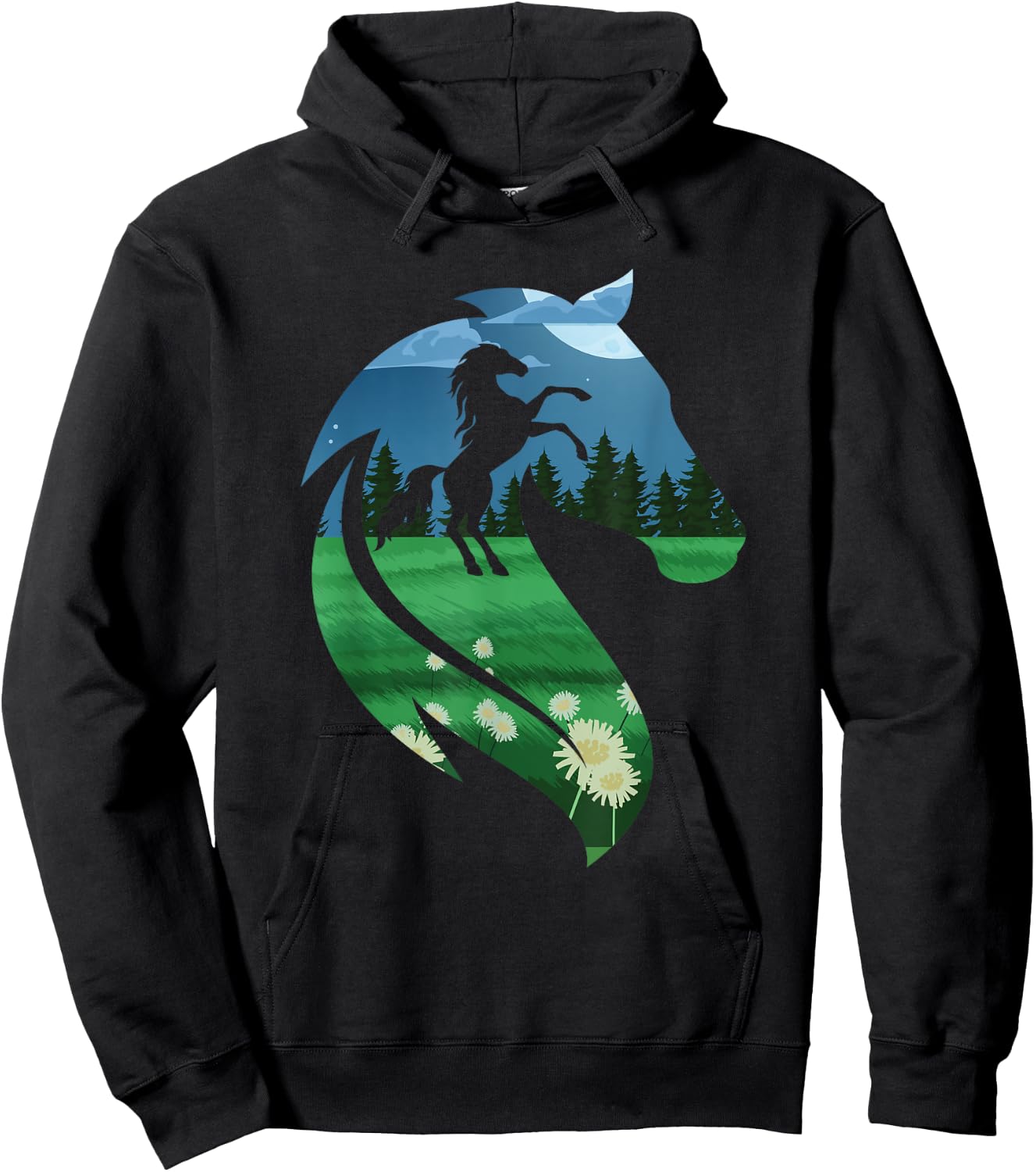 Horse Lover Horse Riding Cowgirl Cowboy Western Hoodie - Hoodie | Black