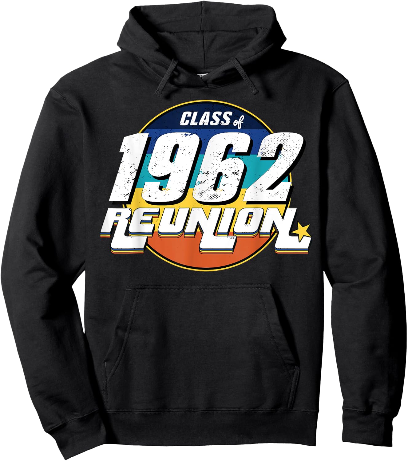 Vintage Class of 1962 Reunion Anniversary Alumni 62 College Hoodie - Hoodie | Black