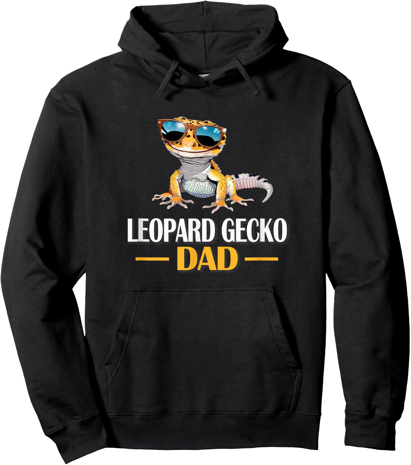 Reptile Dad Leopard Gecko Lover Hoodie - Hoodie | Black