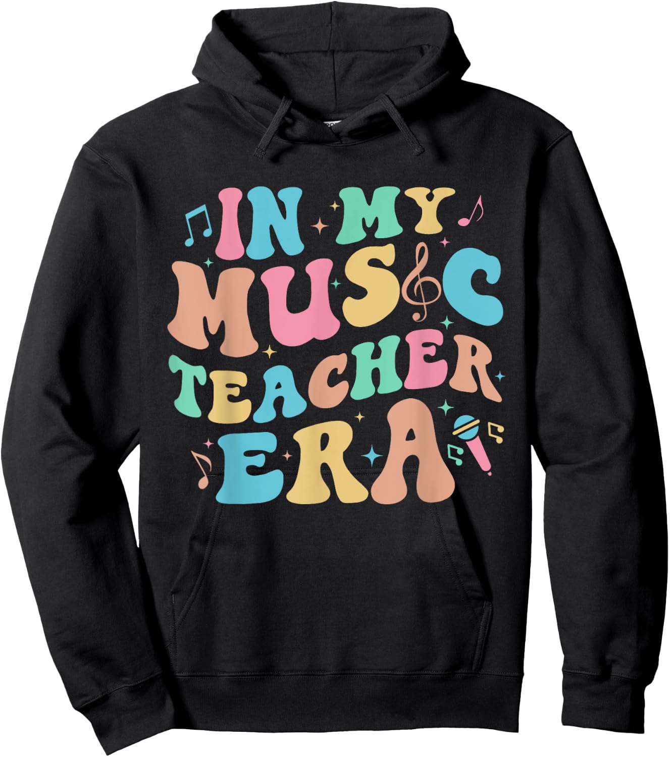 In My Music Teacher Era Back to School Squad Music Teacher Men Women Hoodie - Hoodie | Black