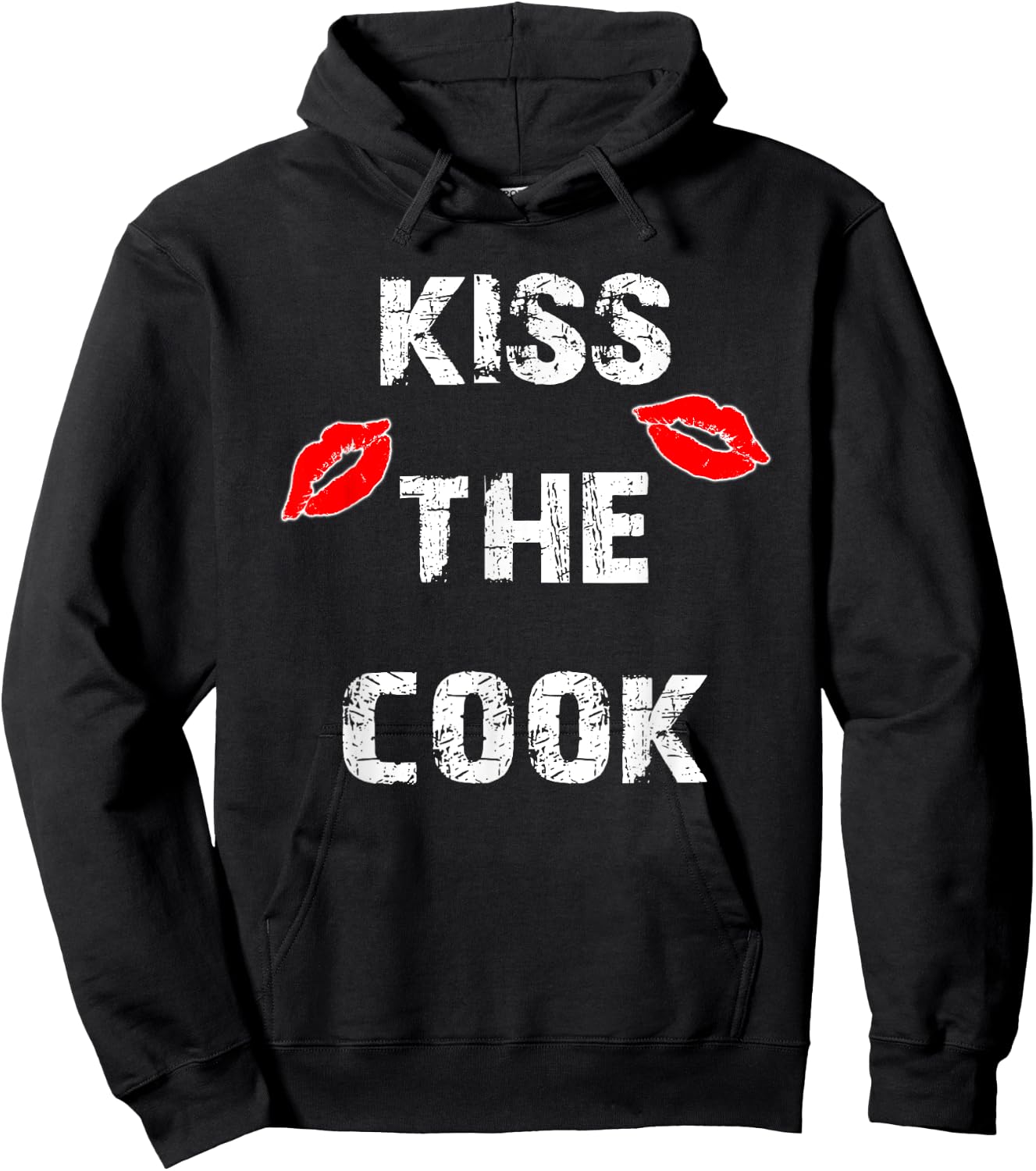 Kiss The Cook Funny Culinary Cooking Hoodie - Hoodie | Black