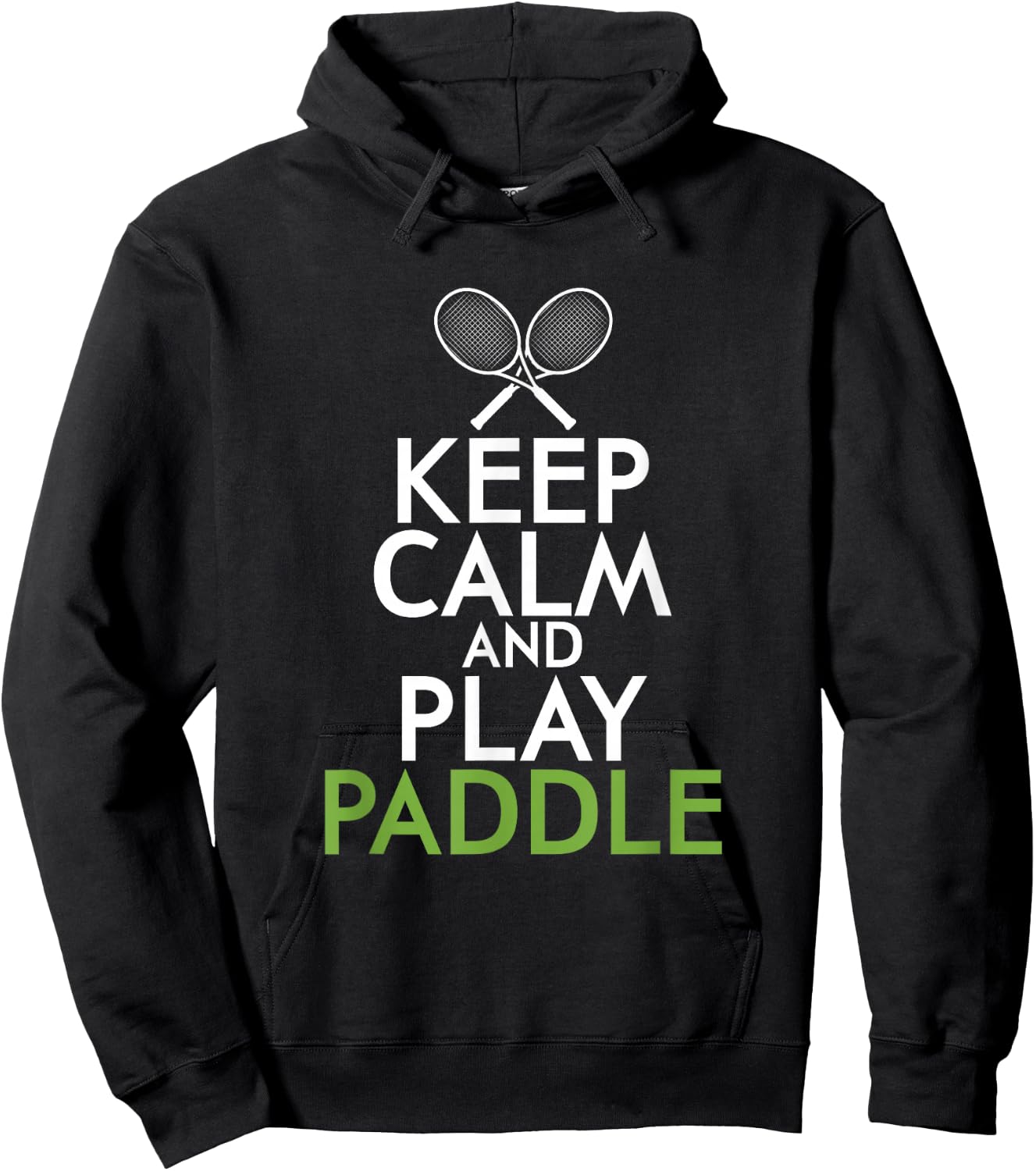 Paddle Tennis Kickback Game Tennis Racket Tennis Gift Hoodie - Hoodie | Black