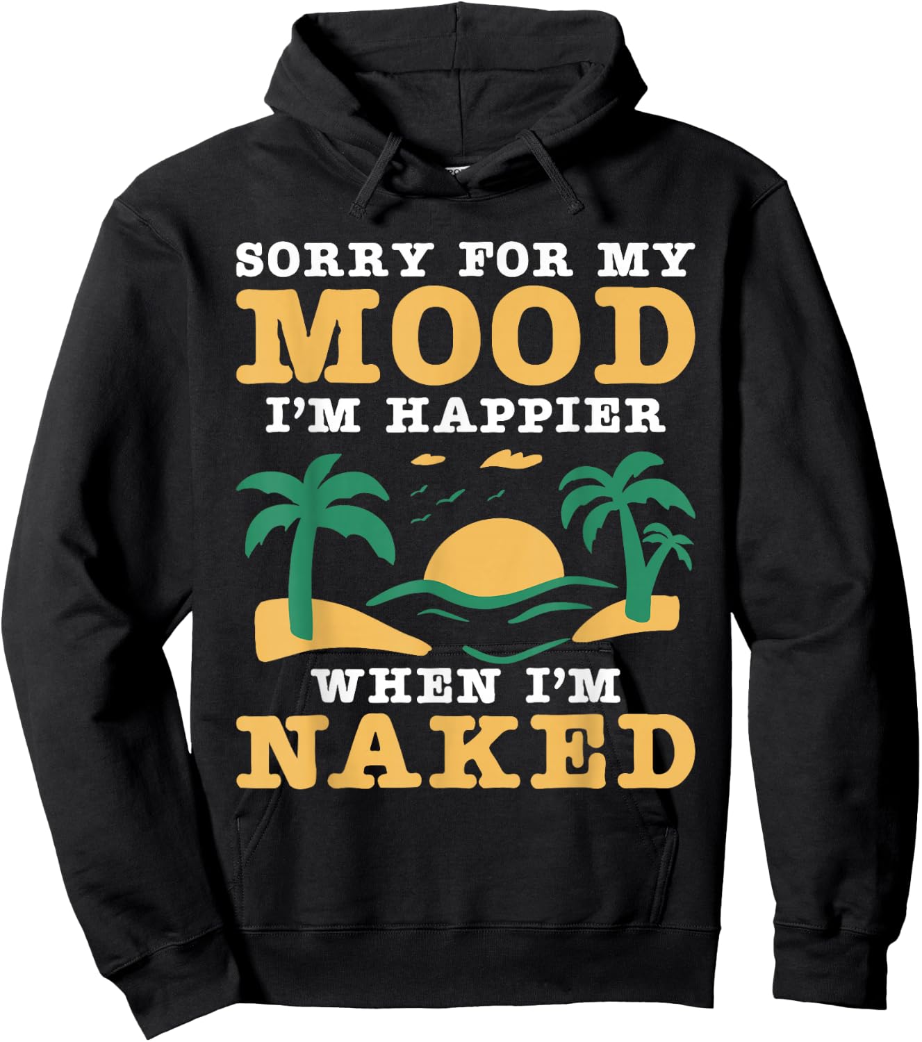 Naturist Nudism Design for a Nudist Hoodie - Hoodie | Black