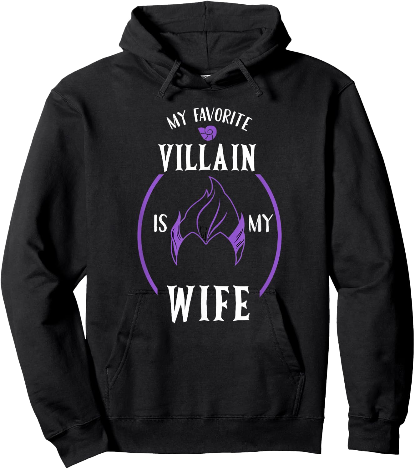 My Favorite Villain Is My Wife the Best Gift Husband Hoodie - Hoodie | Black