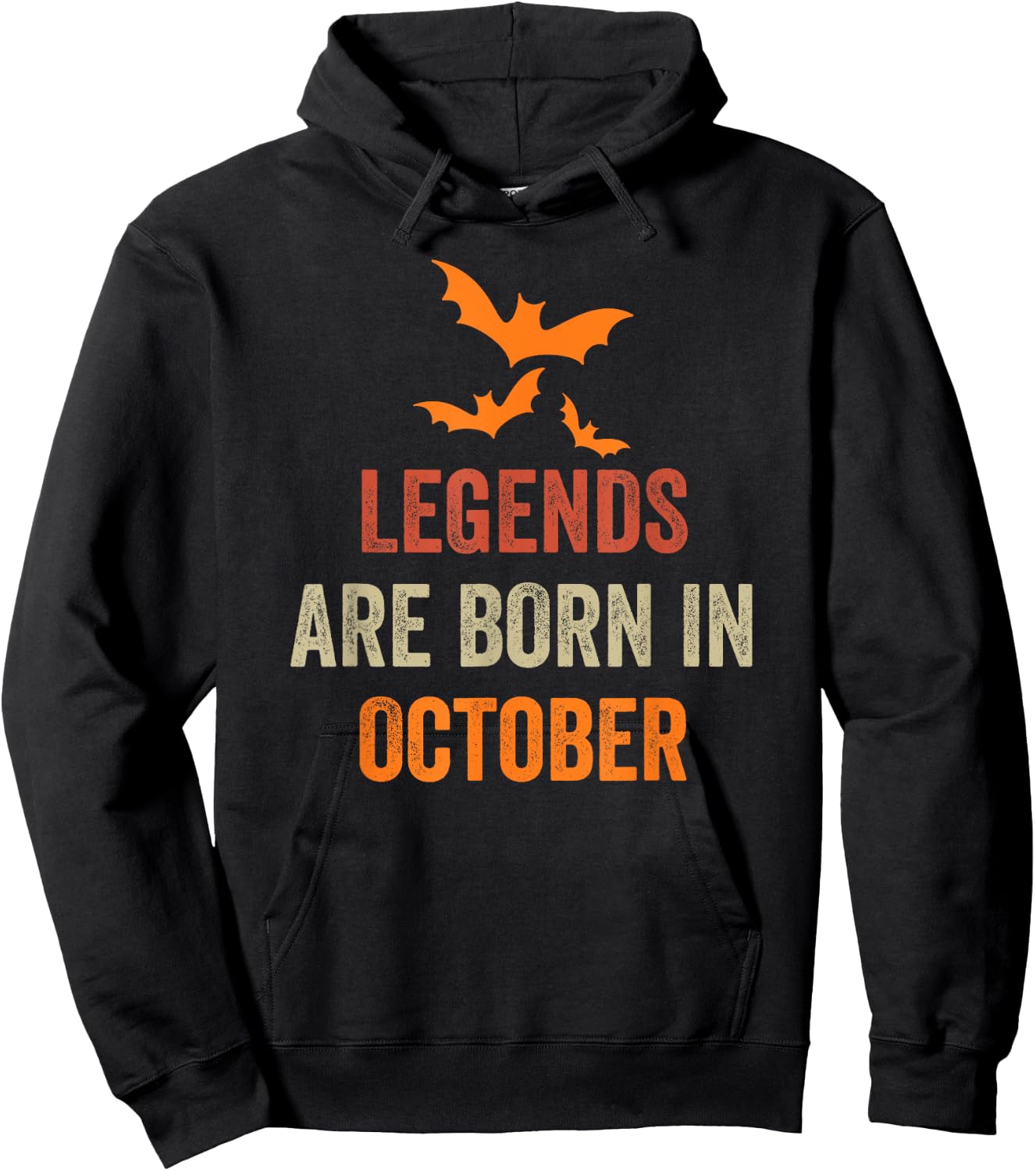 Legends Are Born In October Hoodie - Hoodie | Black