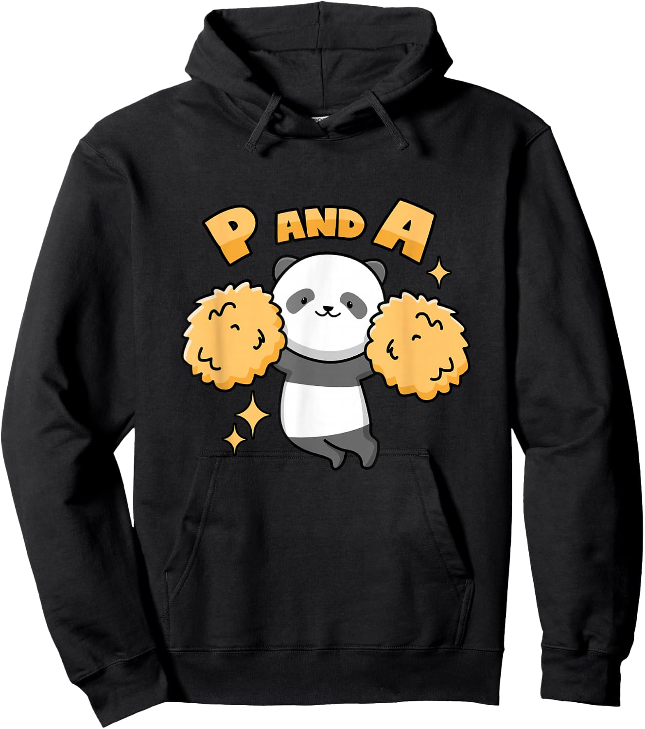 Panda Cheerleader Pun Hoodie - Hoodie | Black